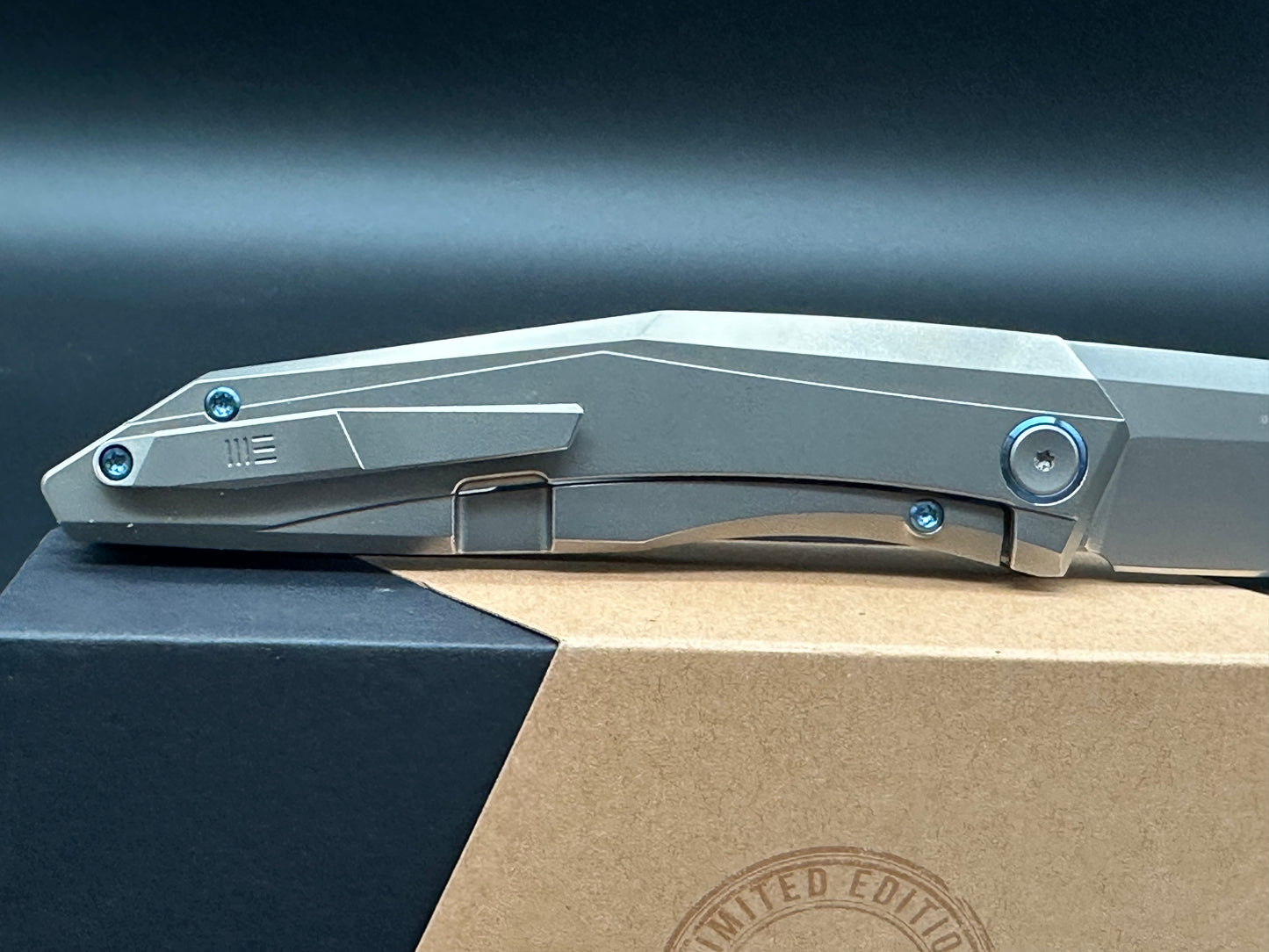 WE Knife Co. Cybernetic Knife Gray Titanium (3.91" Bead Blast)