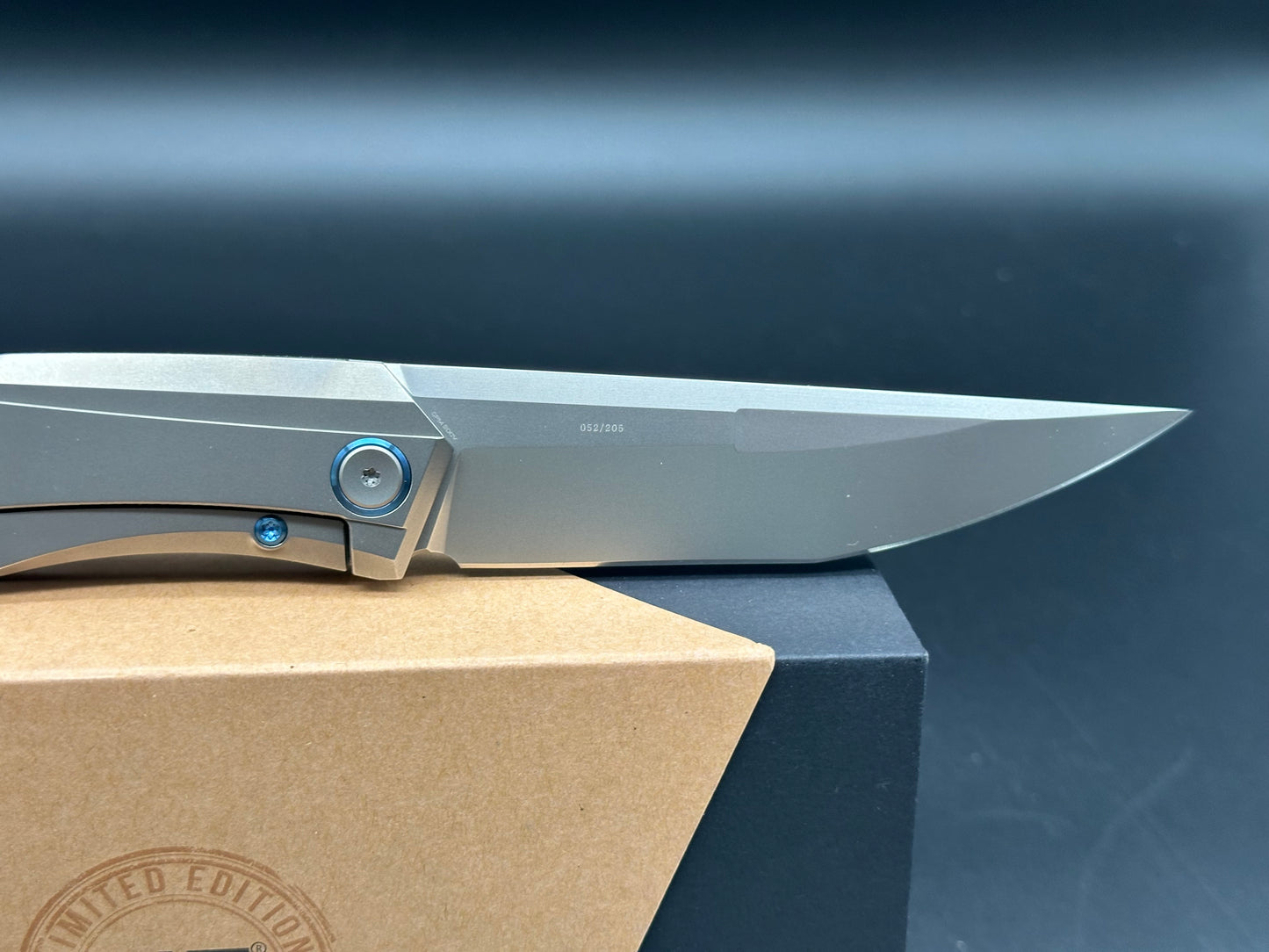 WE Knife Co. Cybernetic Knife Gray Titanium (3.91" Bead Blast)