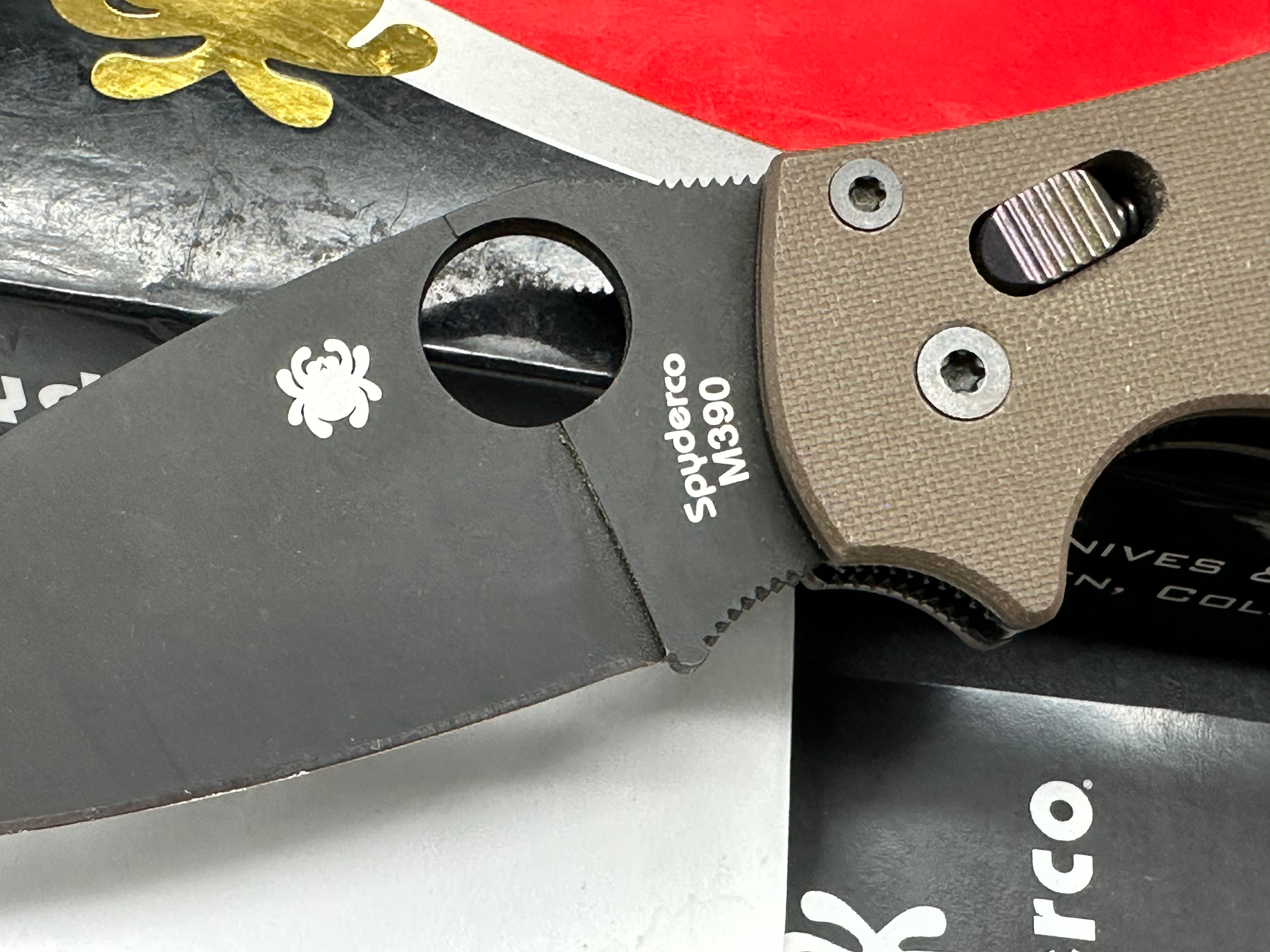 Spyderco Manix 2  brown G10 M390
