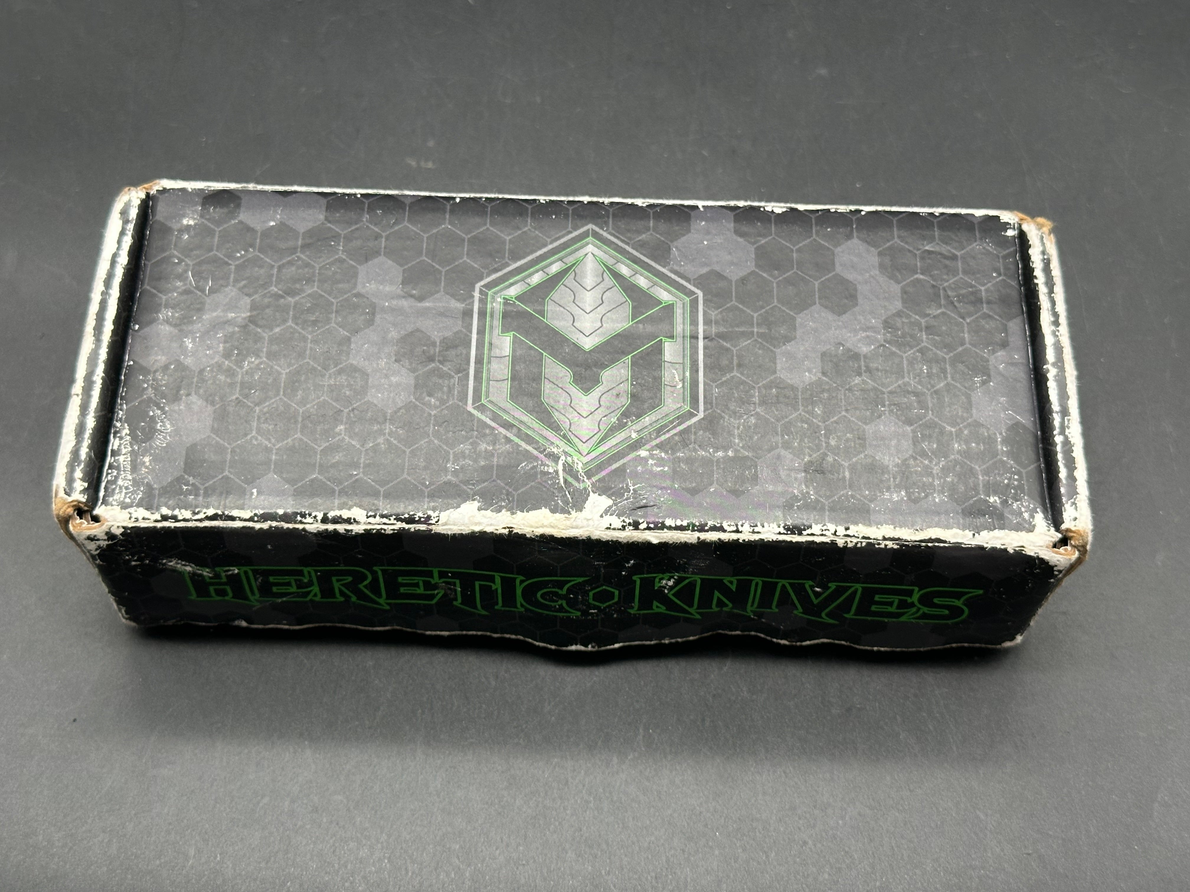 Heretic Cleric II D/E - Blue Aluminum - Stonewashed Stainless Inlay - Stonewashed MagnaCut