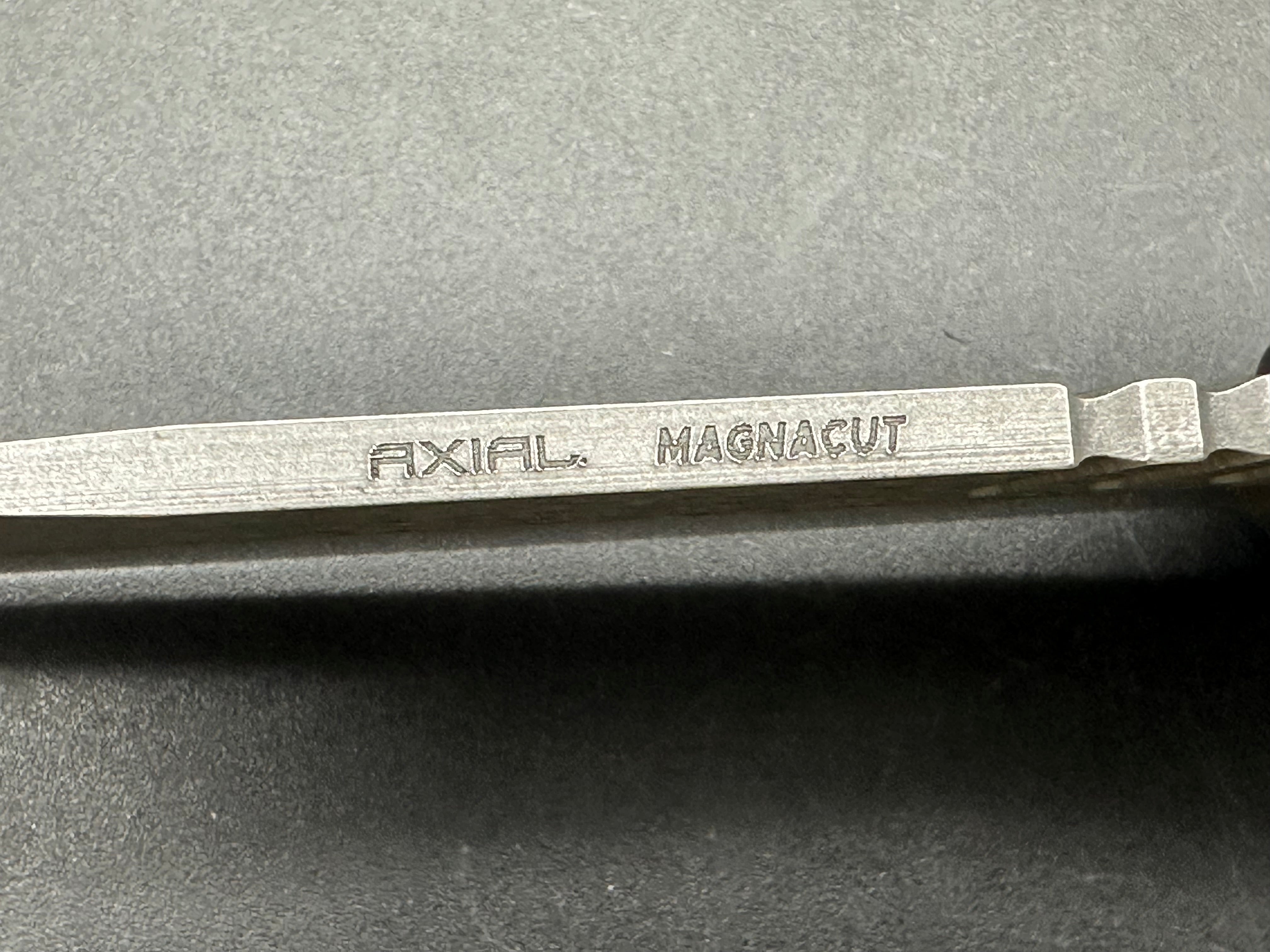 Axial Shift OTF Black MagnaCut Black Aluminum Purple Fat Carbon Fiber