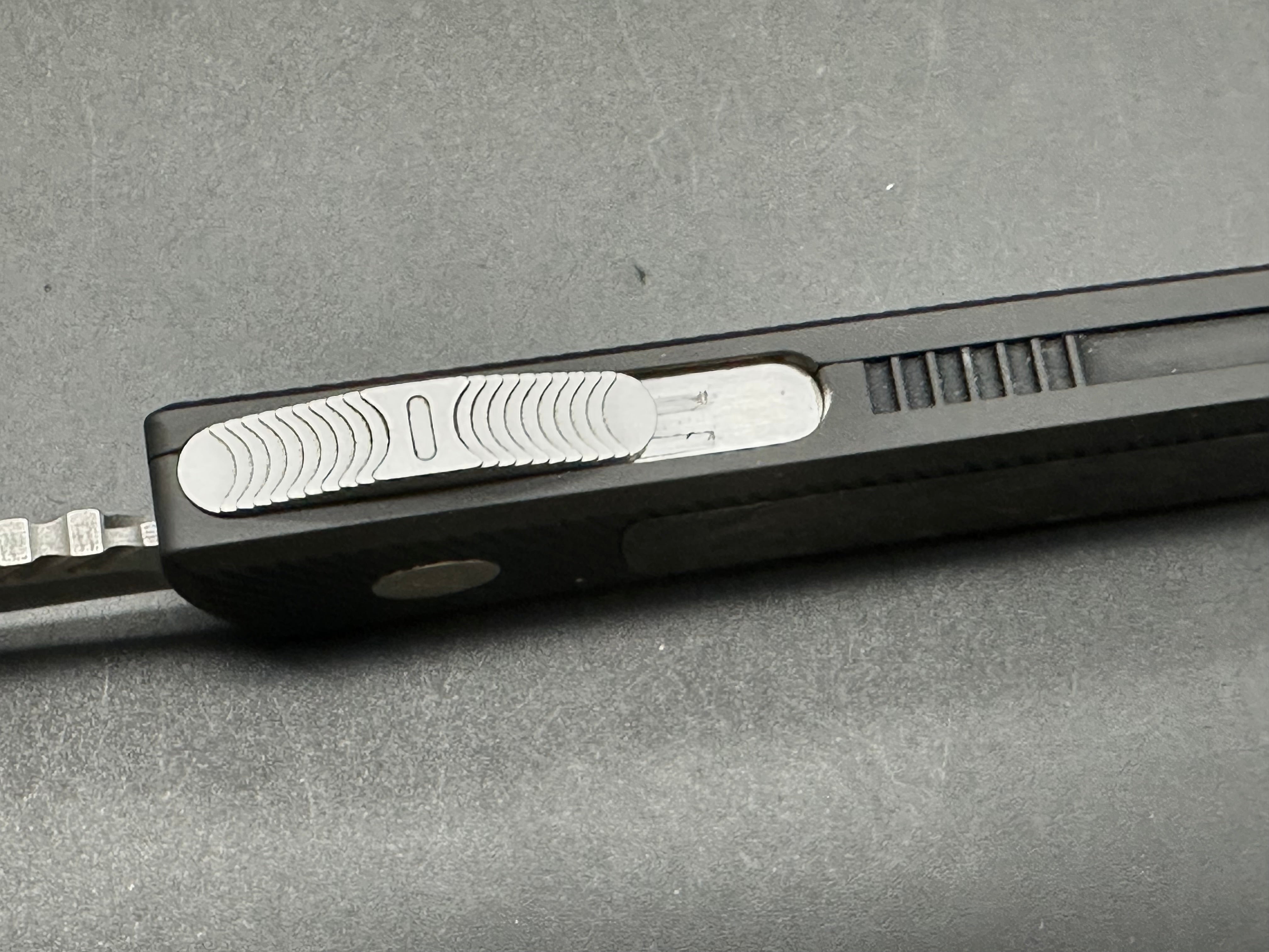 Axial Shift OTF Black MagnaCut Black Aluminum Purple Fat Carbon Fiber
