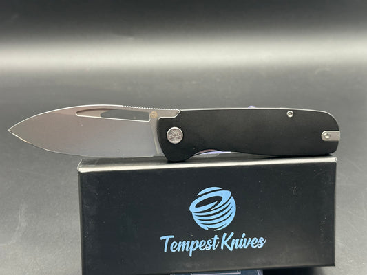 Tempest Jetstream, 3.5" 154CM Blade with Black Titanium Handle