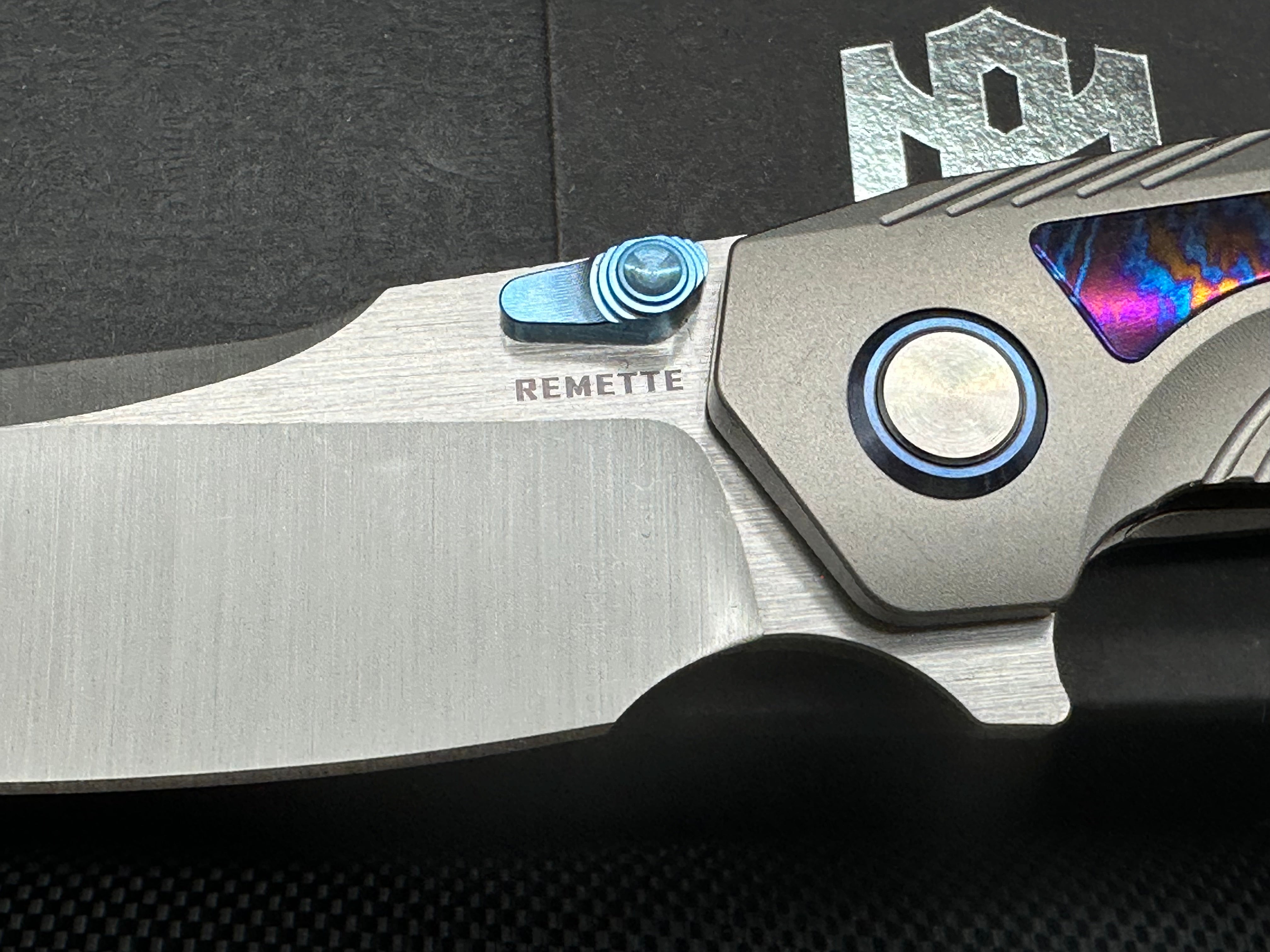 REMETTE RT-Kestrel Knife Titanium Handle S35VN Blade