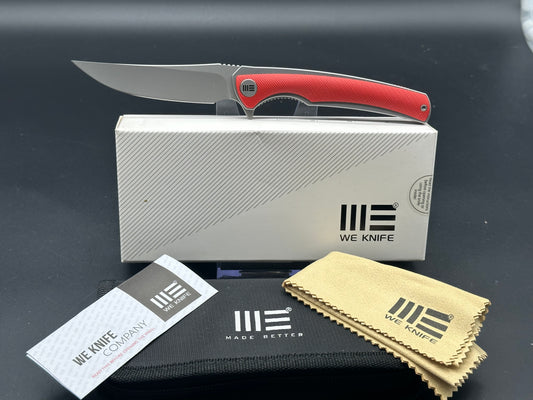 WE Knife Co. 704XR Liner Lock Knife Red G-10 (3.5" Satin)