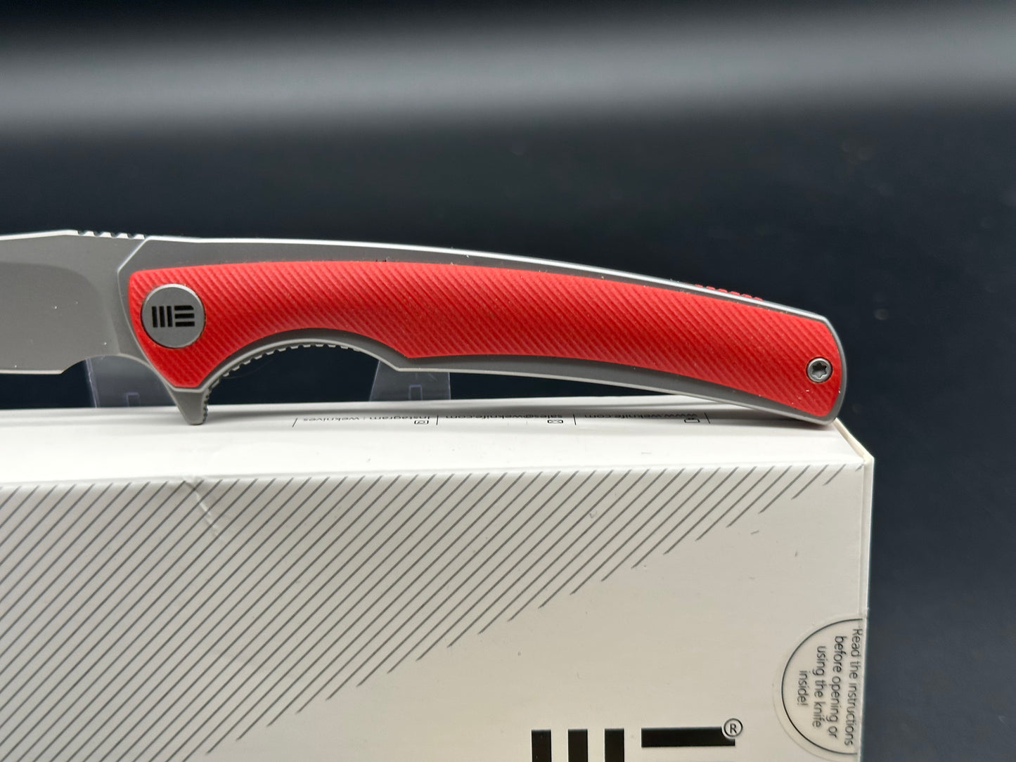 WE Knife Co. 704XR Liner Lock Knife Red G-10 (3.5" Satin)