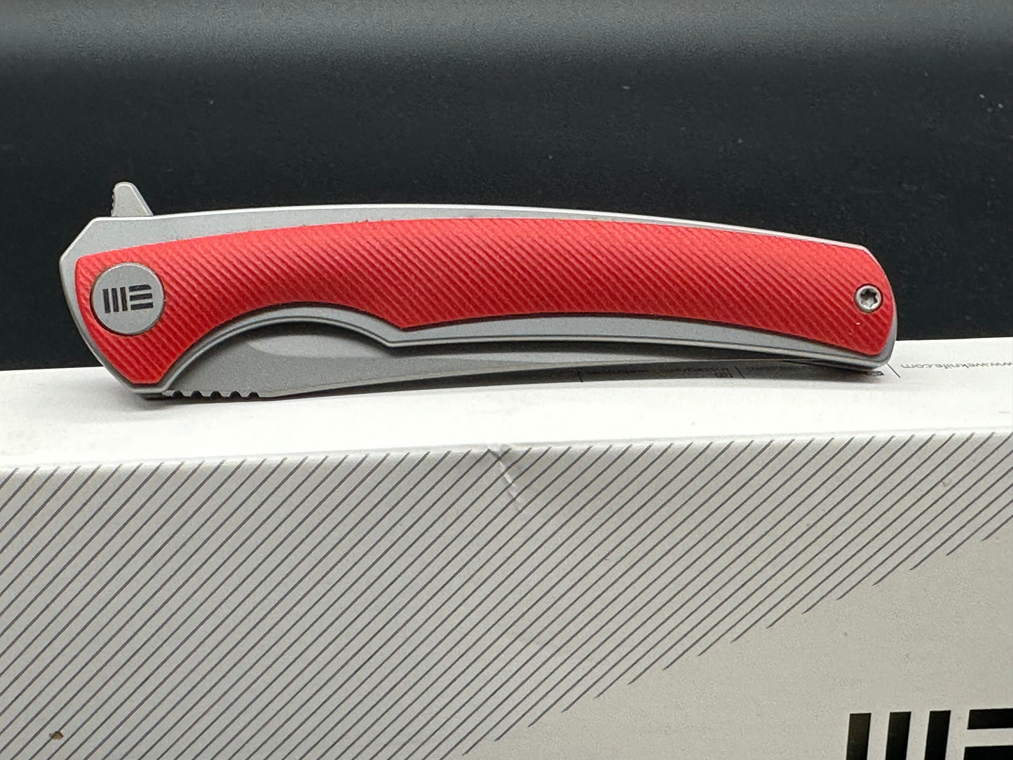 WE Knife Co. 704XR Liner Lock Knife Red G-10 (3.5" Satin)