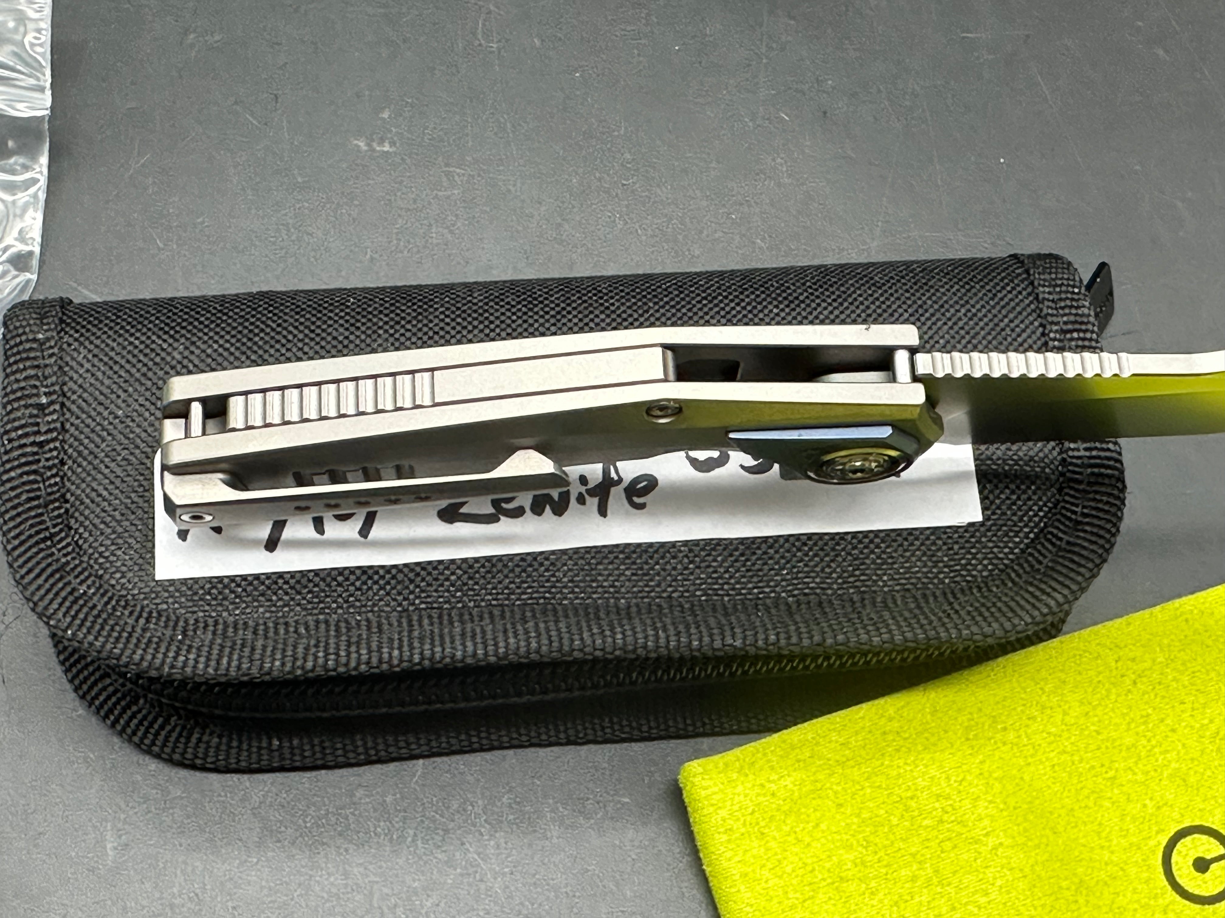 Raytop Znife titanium handle w/S35VN blade