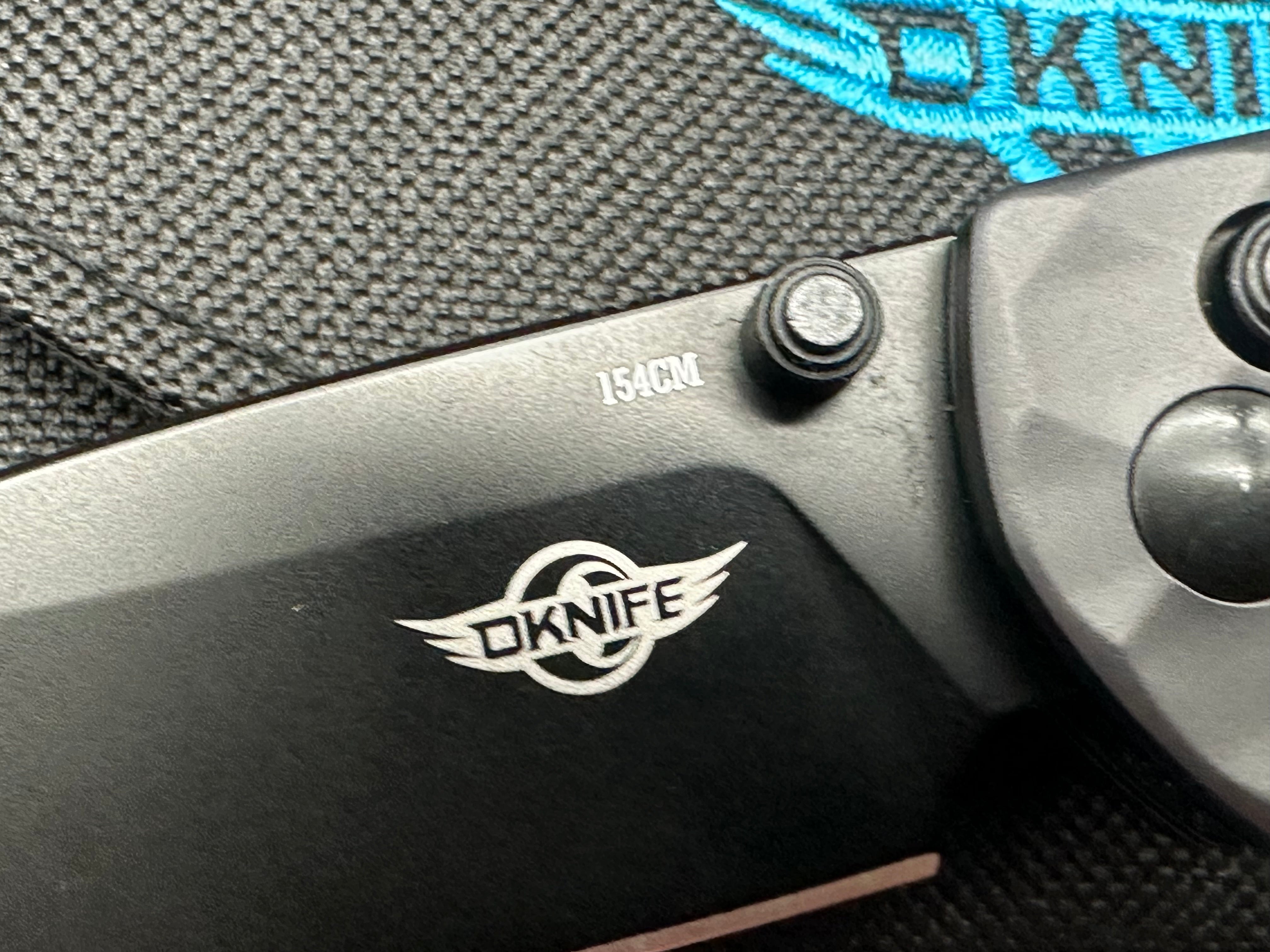 Oknife Rubato 3 black G10 154CM blade