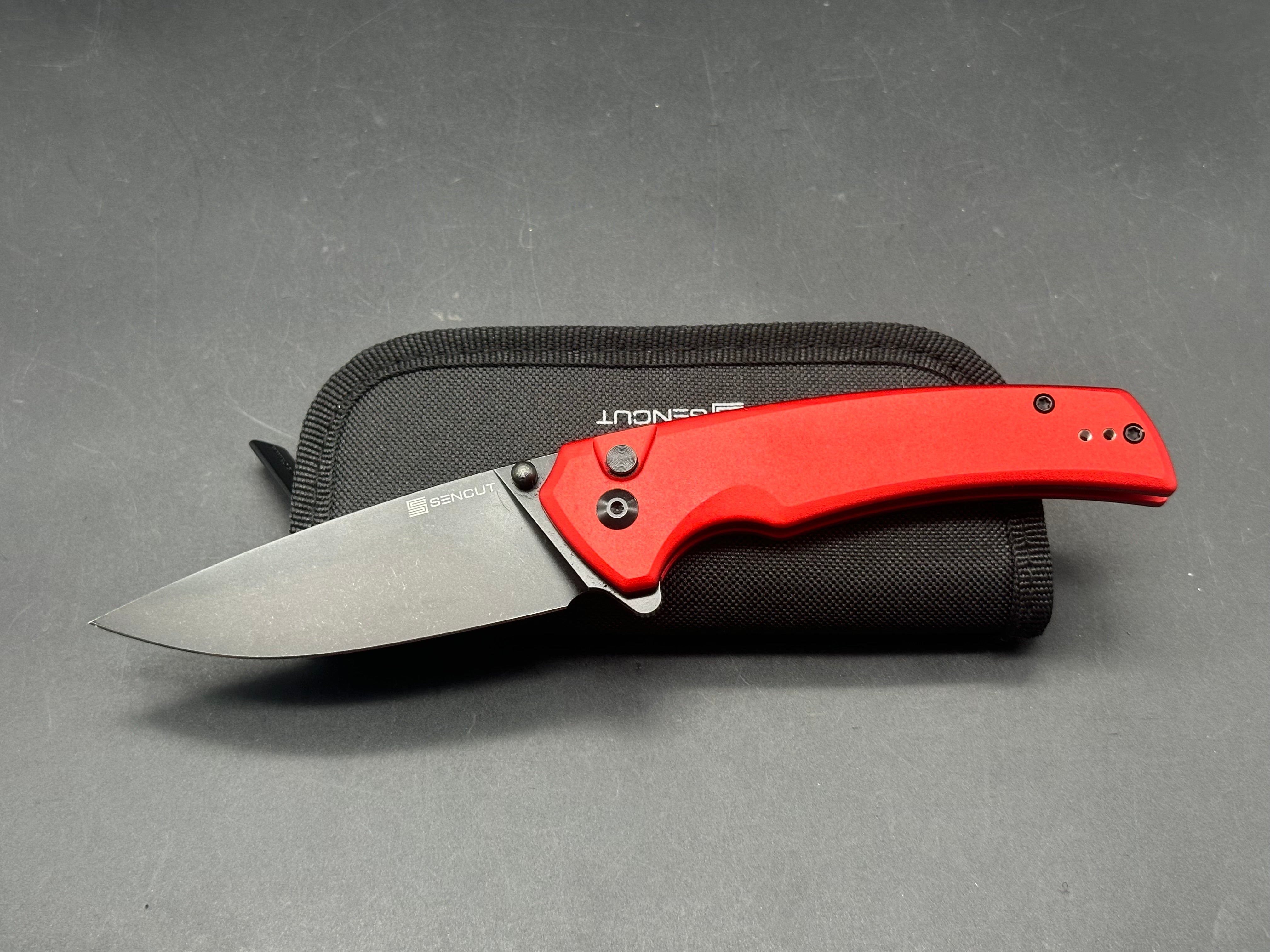 Sencut Serene Red Aluminum handle