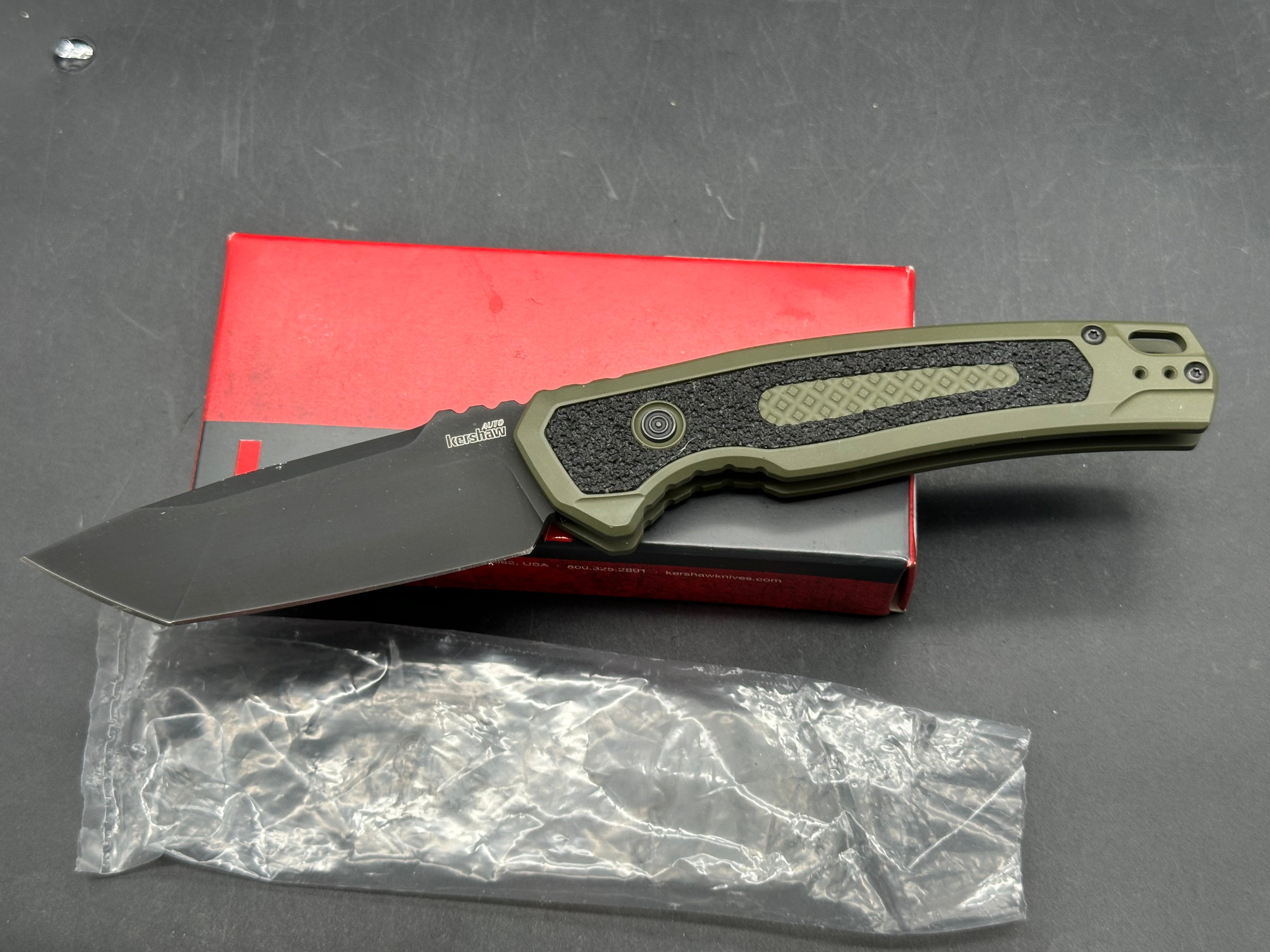 Kershaw Launch 16 Tactical Automatic Knife OD Green (3.4" Black M4)