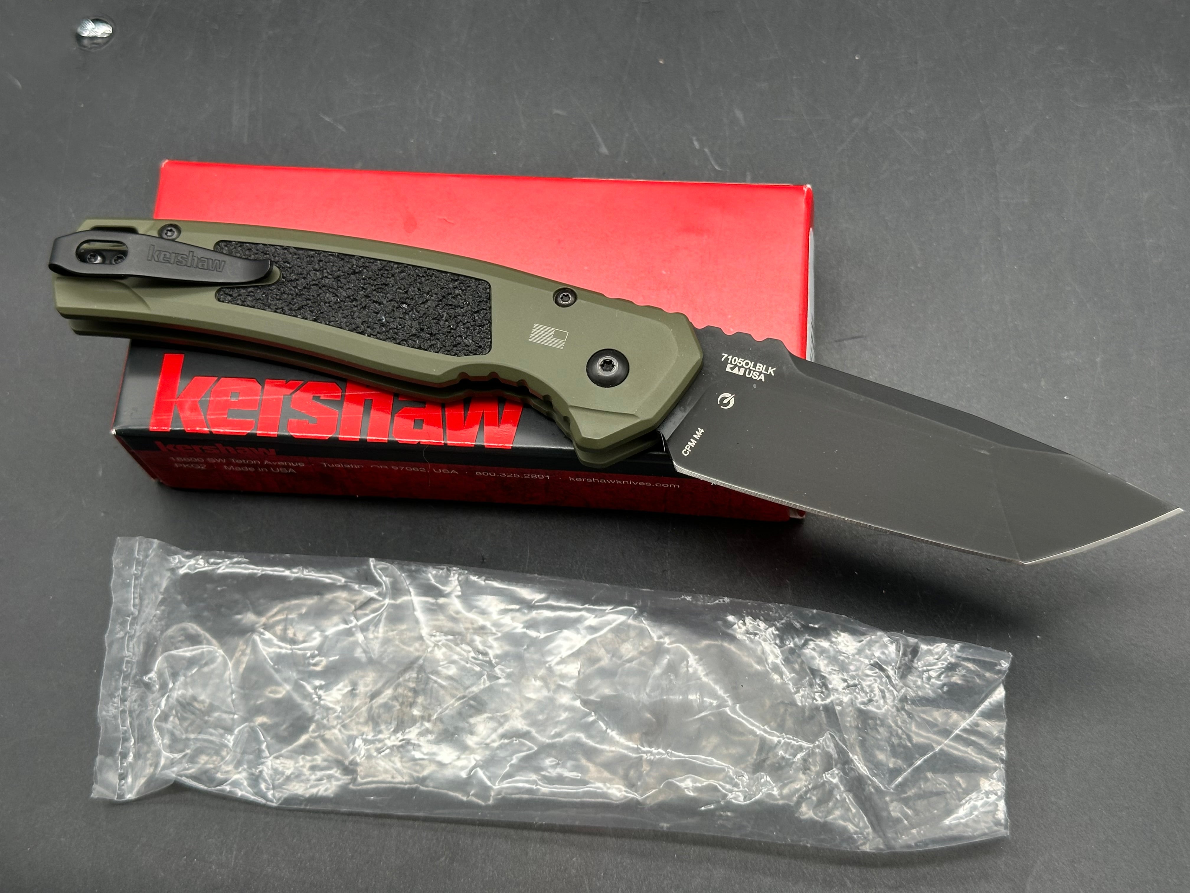 Kershaw Launch 16 Tactical Automatic Knife OD Green (3.4" Black M4)