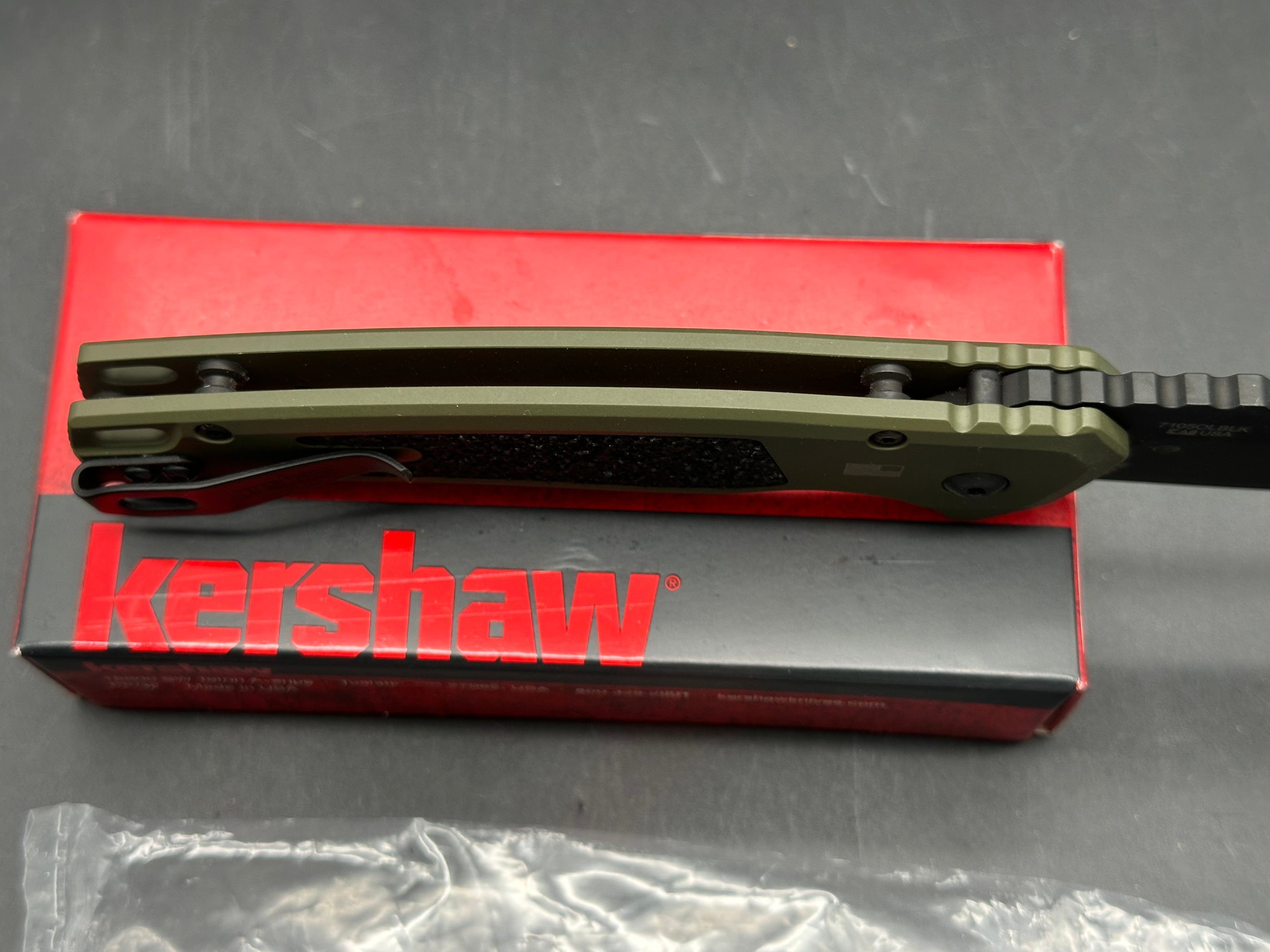 Kershaw Launch 16 Tactical Automatic Knife OD Green (3.4" Black M4)