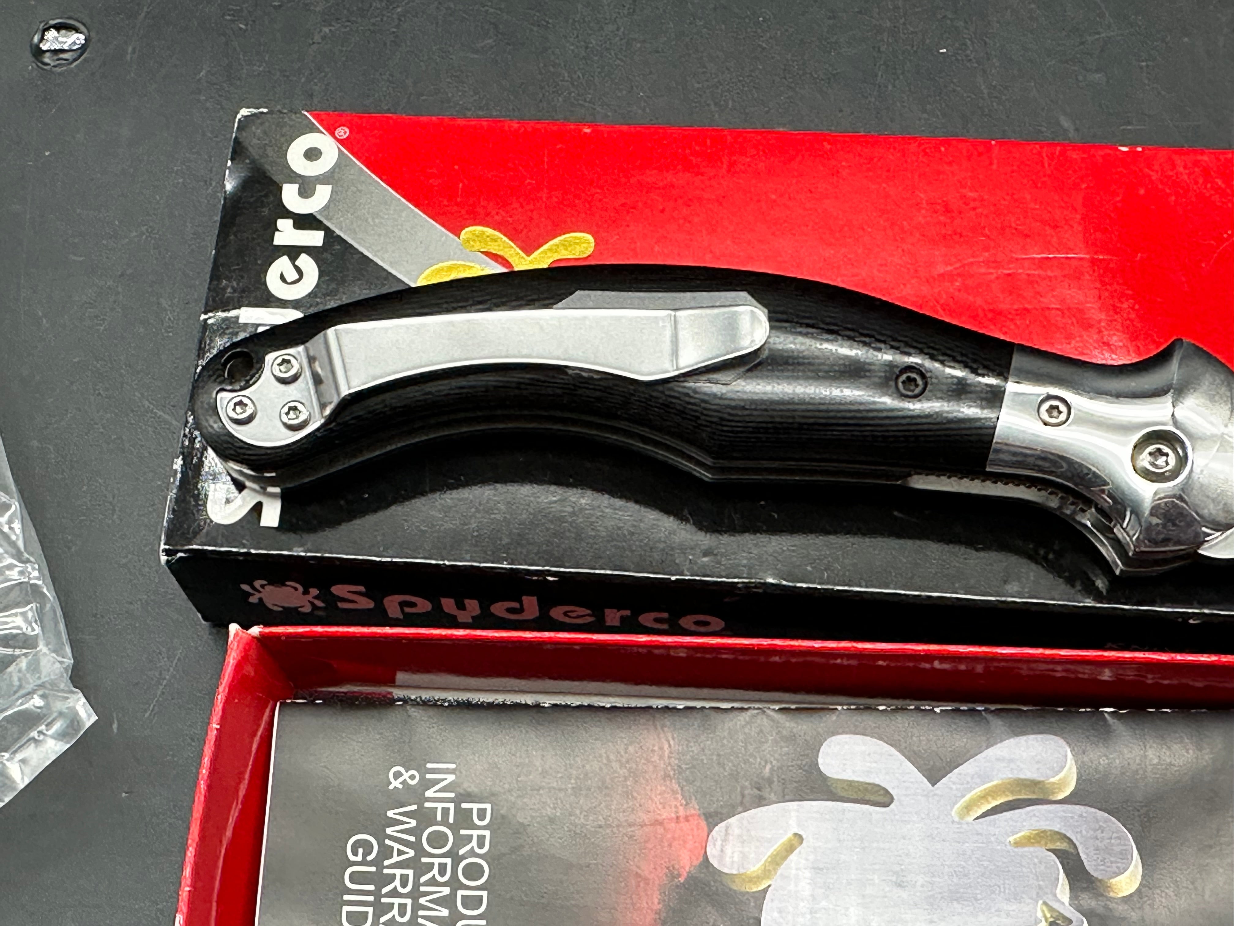 Spyderco Hungarian #16 Folding Knife 3.63" CTS XHP Blade, Polished G10 Handles, Liner Lock