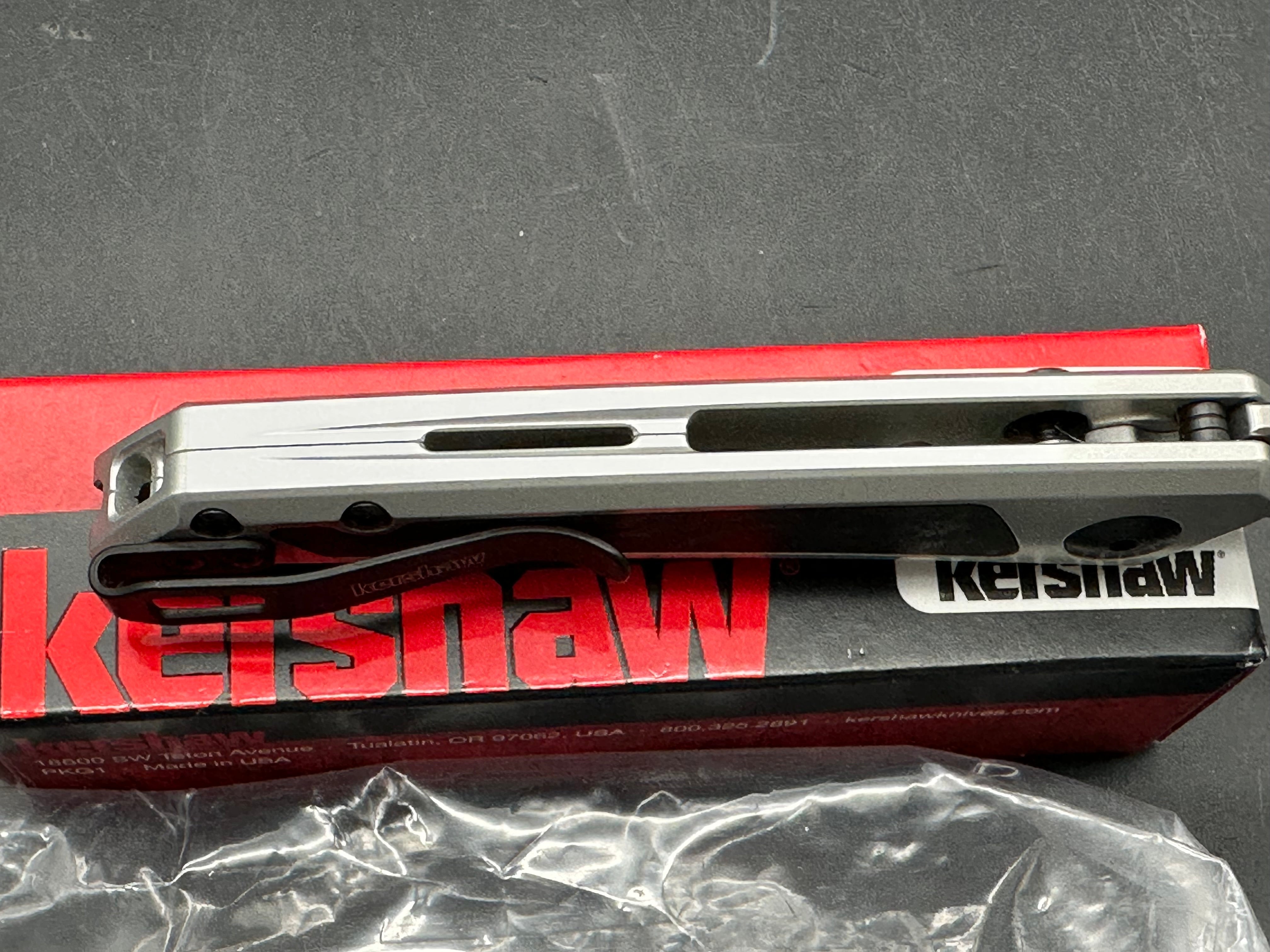 Kershaw Launch 20 MagnaCut Automatic Knife Raw Aluminum + CF (3" Satin)