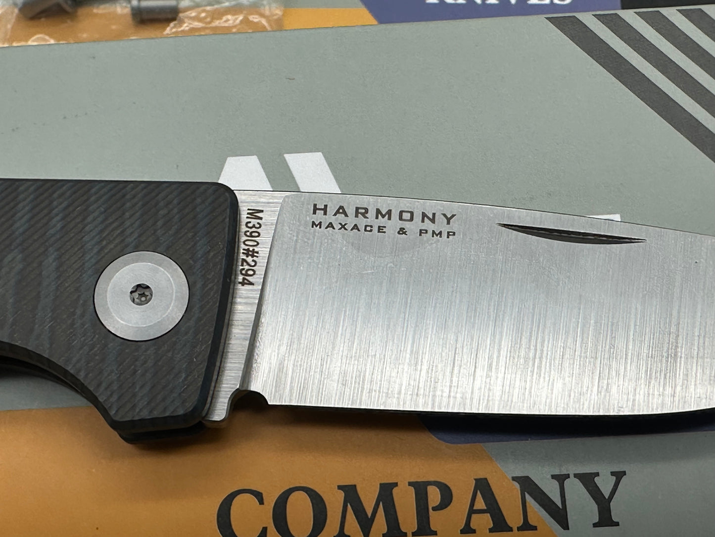 Maxace & PMP Knives Harmony Slip Joint Knife Flamed Titanium (3" Satin)