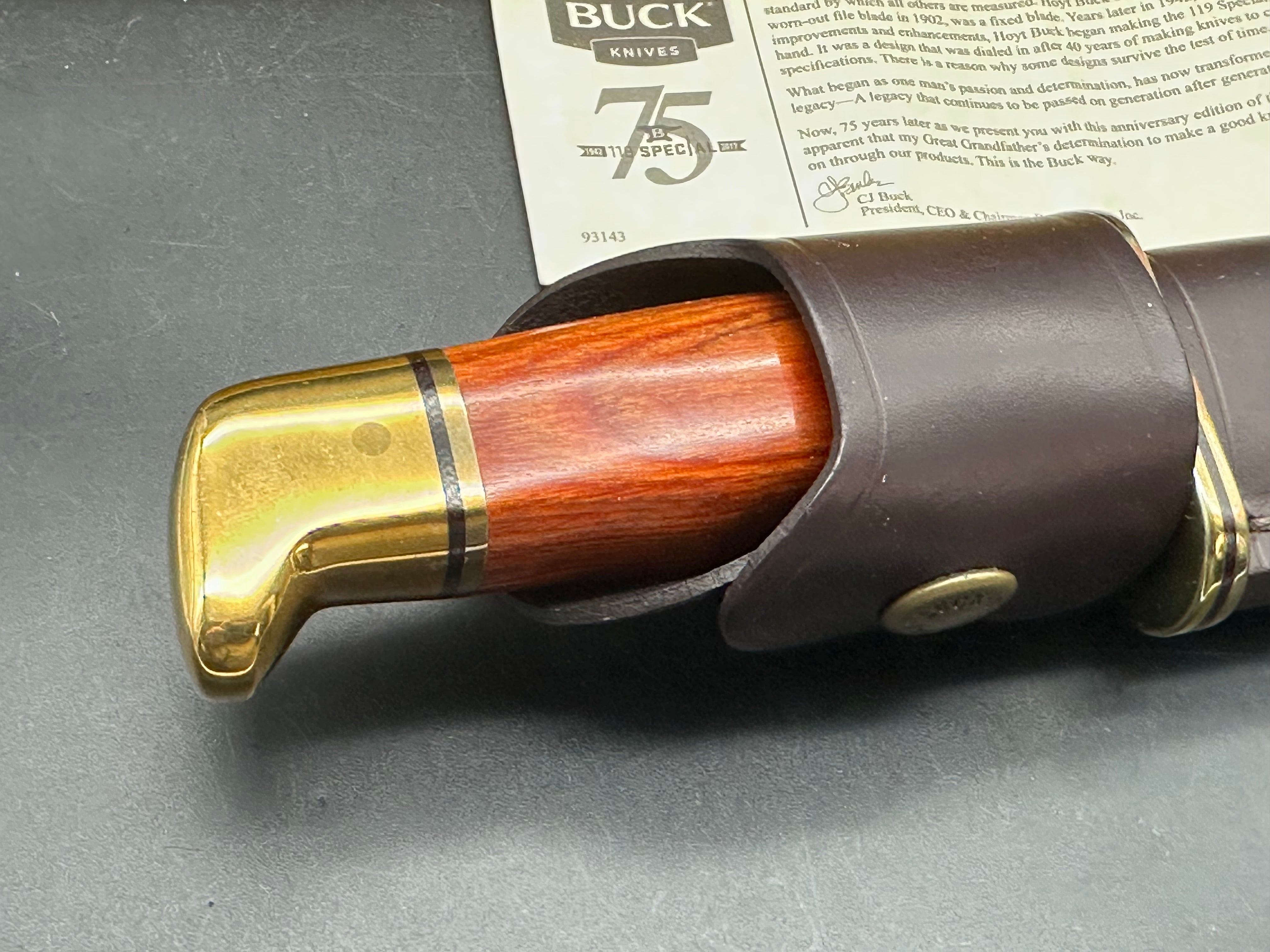 BUCK 119 ANNIVERSARY EDITION  SOME SMALL BLEMS ON GUARD