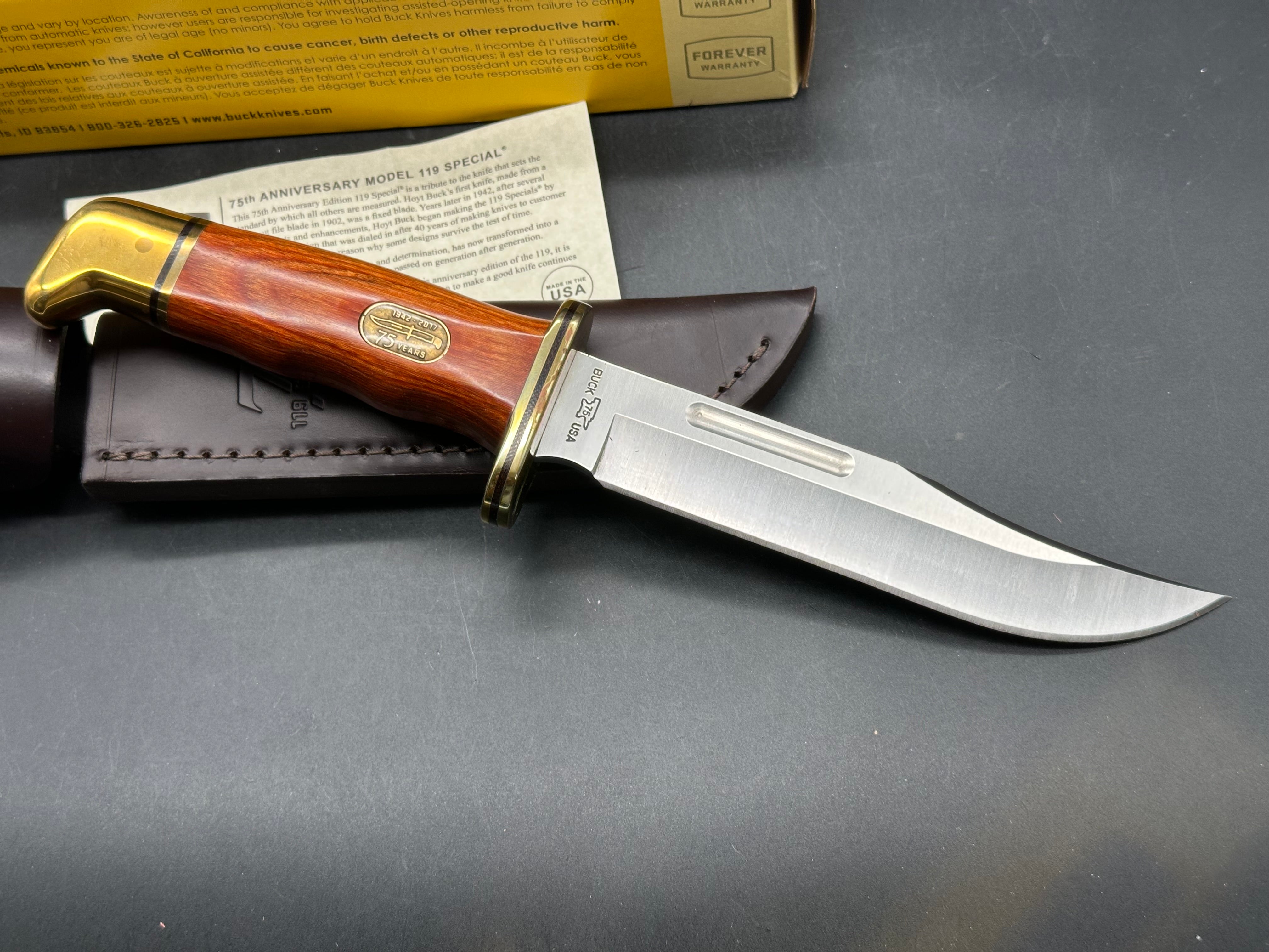 BUCK 119 ANNIVERSARY EDITION  SOME SMALL BLEMS ON GUARD