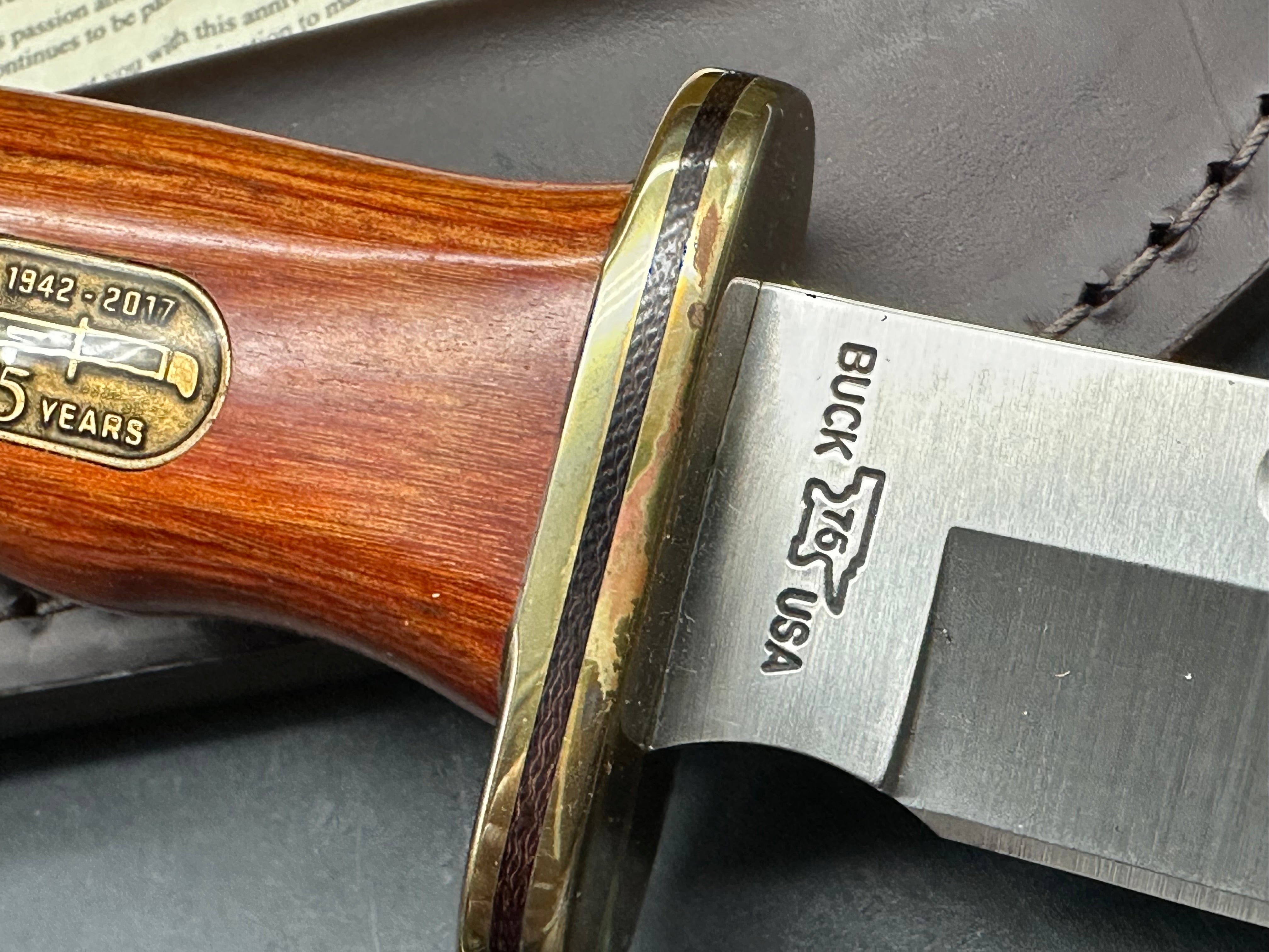 BUCK 119 ANNIVERSARY EDITION  SOME SMALL BLEMS ON GUARD