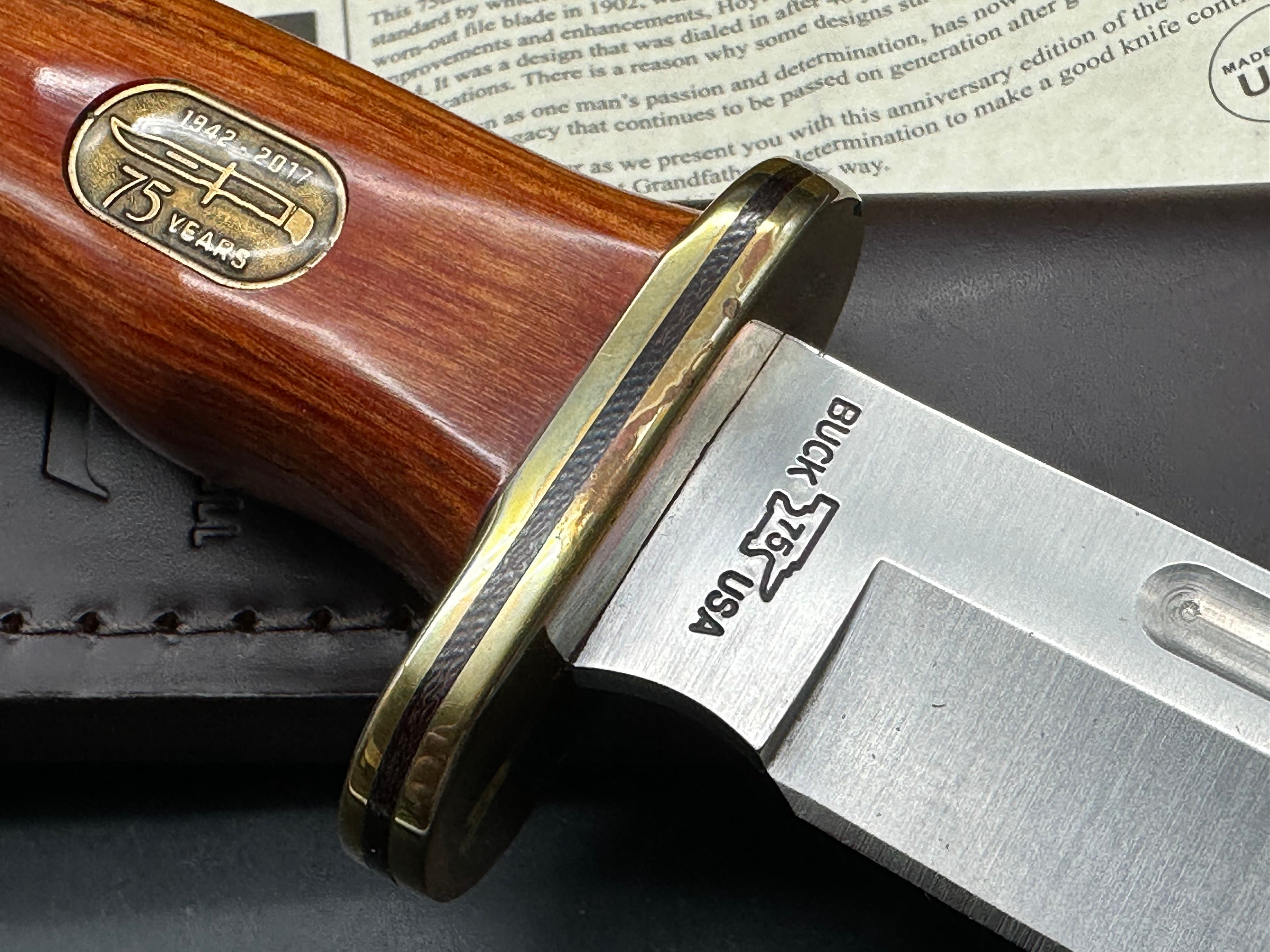 BUCK 119 ANNIVERSARY EDITION  SOME SMALL BLEMS ON GUARD