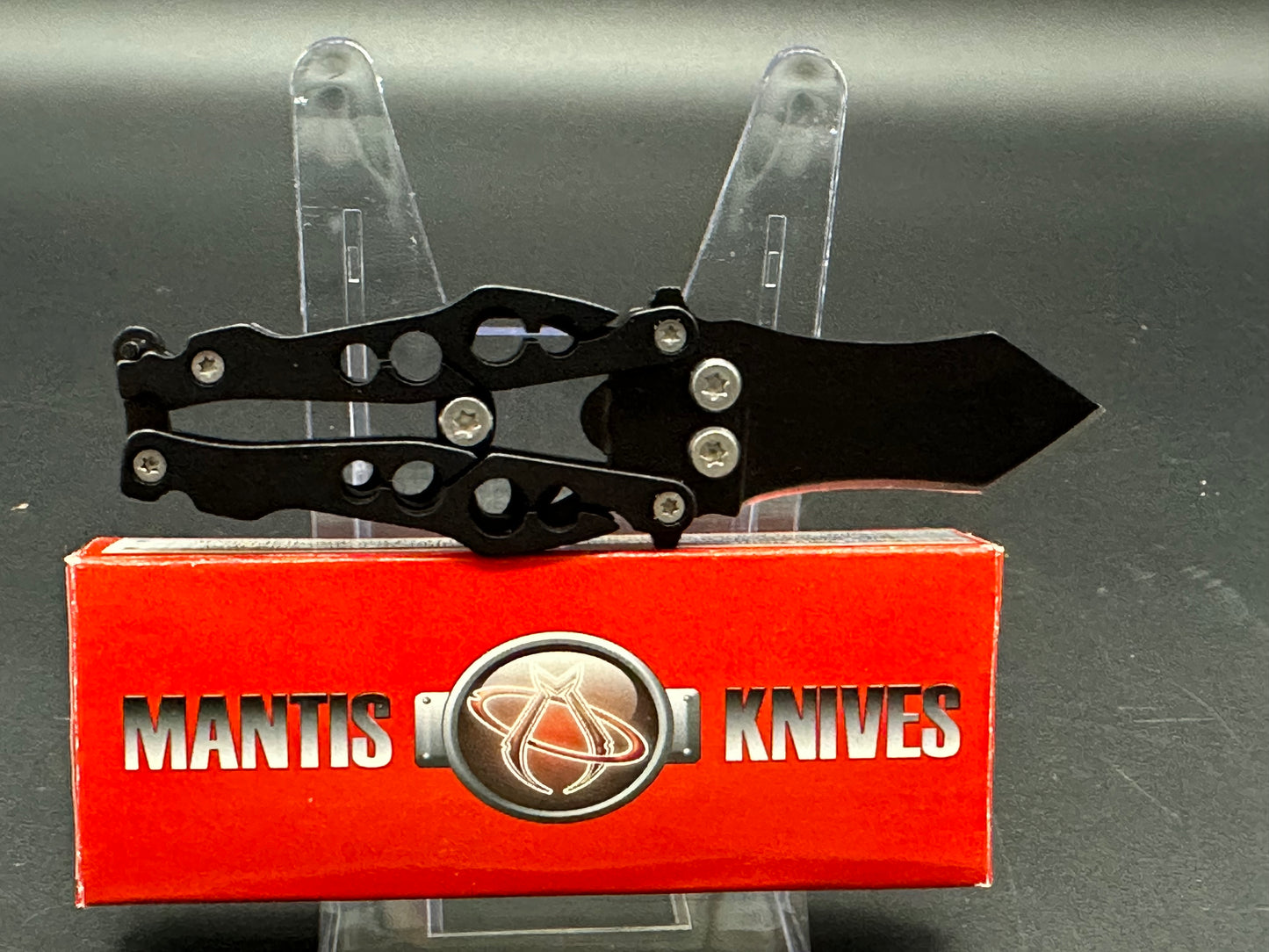 Mantis Bottleneck Tanto Butterfly-Style Knife (1.99" Black) BK-2B