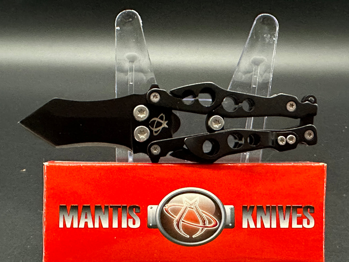 Mantis Bottleneck Tanto Butterfly-Style Knife (1.99" Black) BK-2B