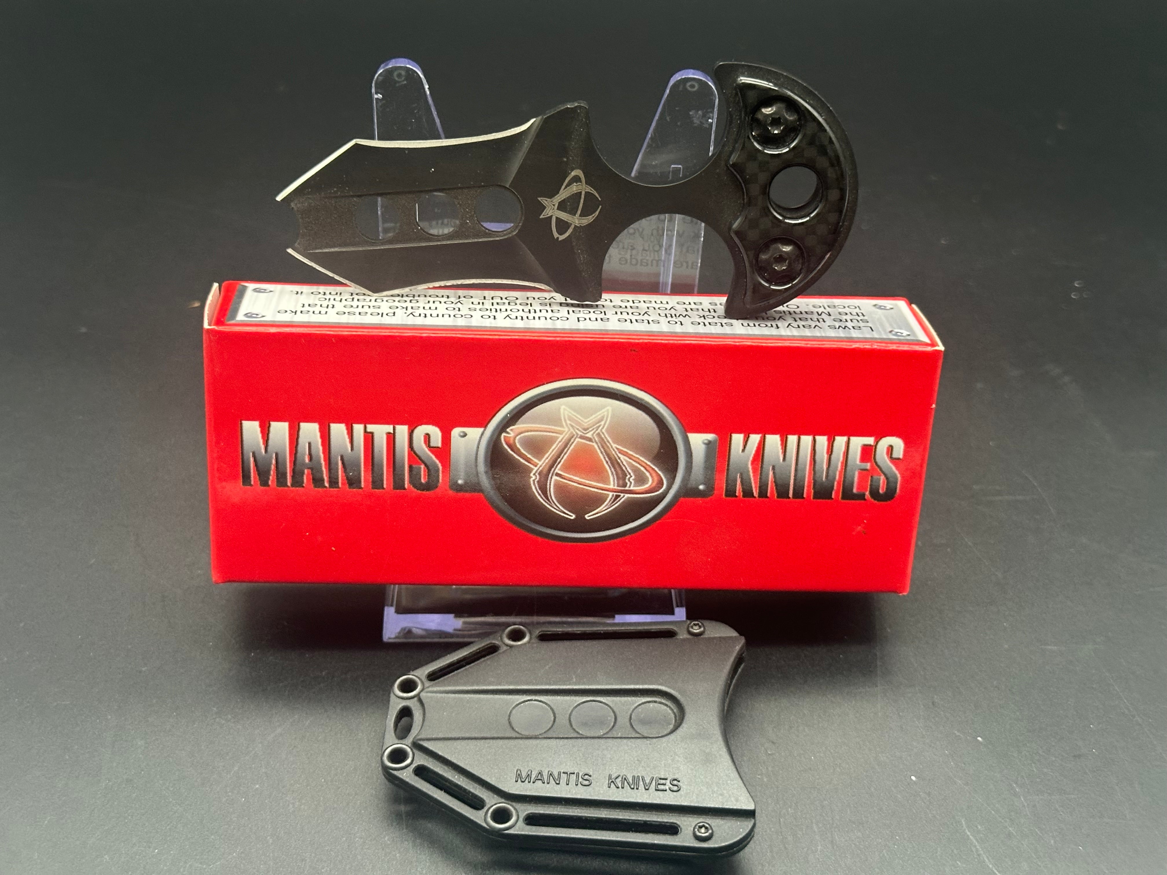 Mantis BK-1 Wicked Push Dagger Knife (2" Black)