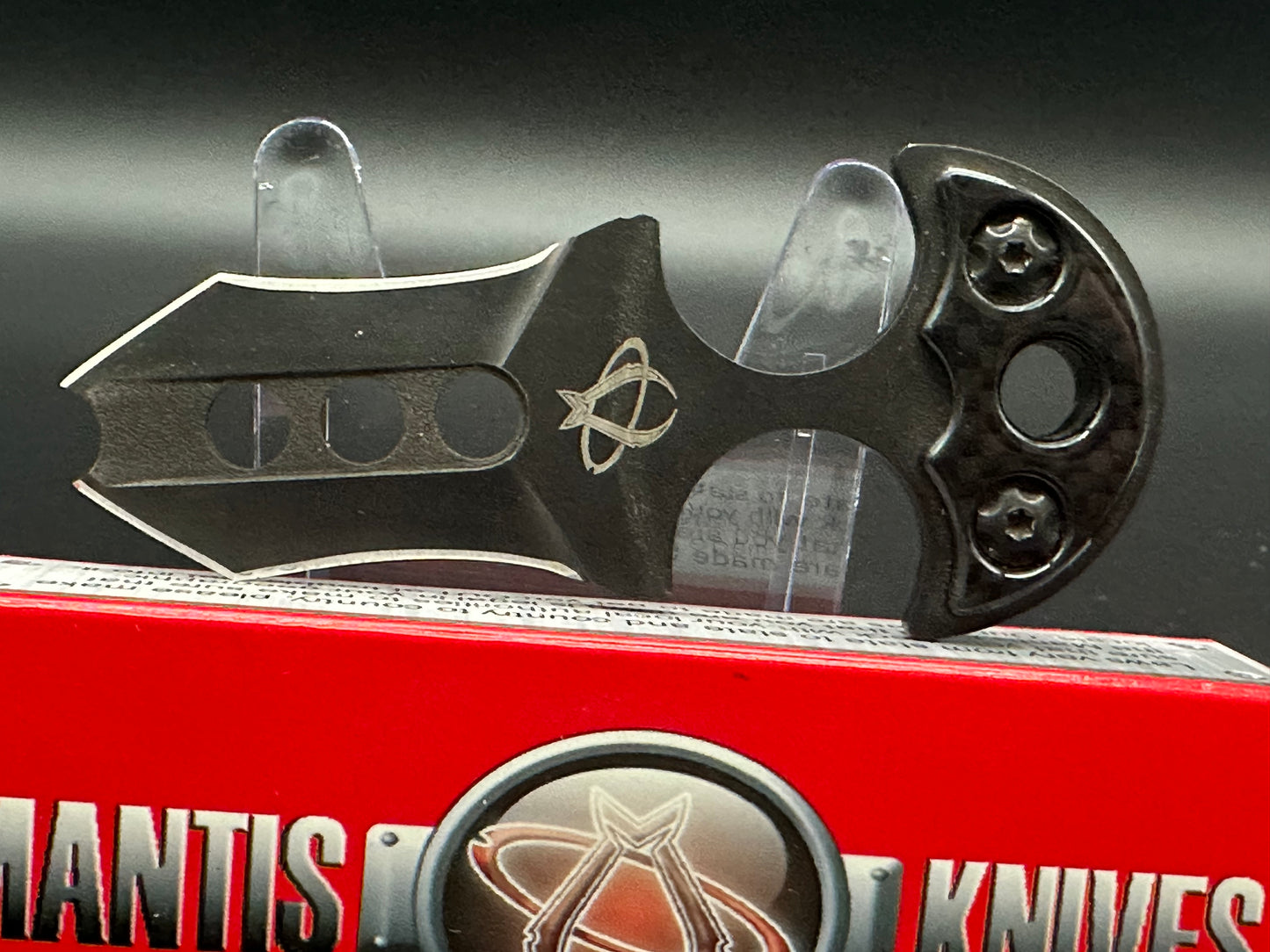 Mantis BK-1 Wicked Push Dagger Knife (2" Black)