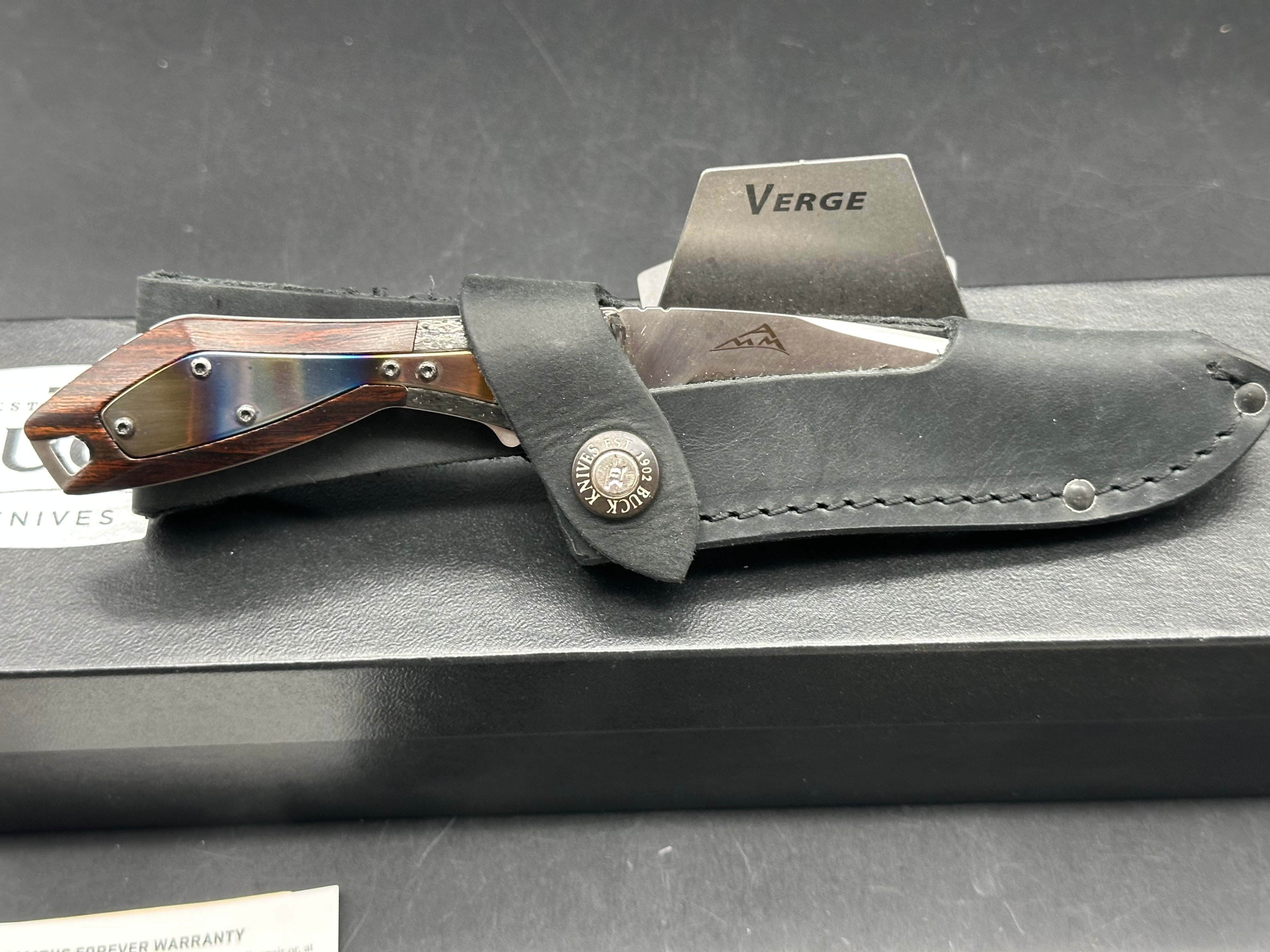 Buck Verge Limited Edition Fixed Blade Knife CF/Ironwood (3.75" Satin)