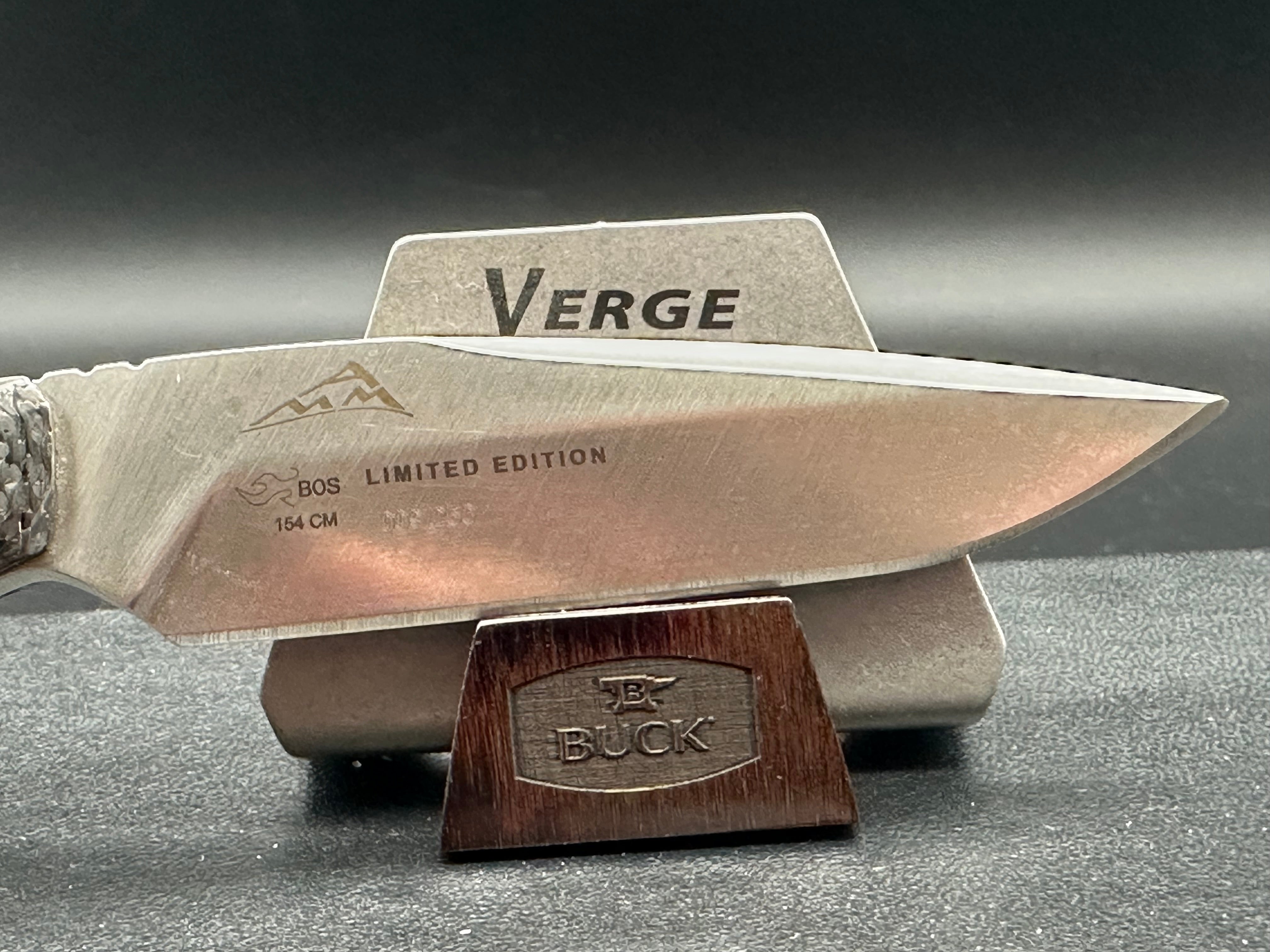 Buck Verge Limited Edition Fixed Blade Knife CF/Ironwood (3.75" Satin)