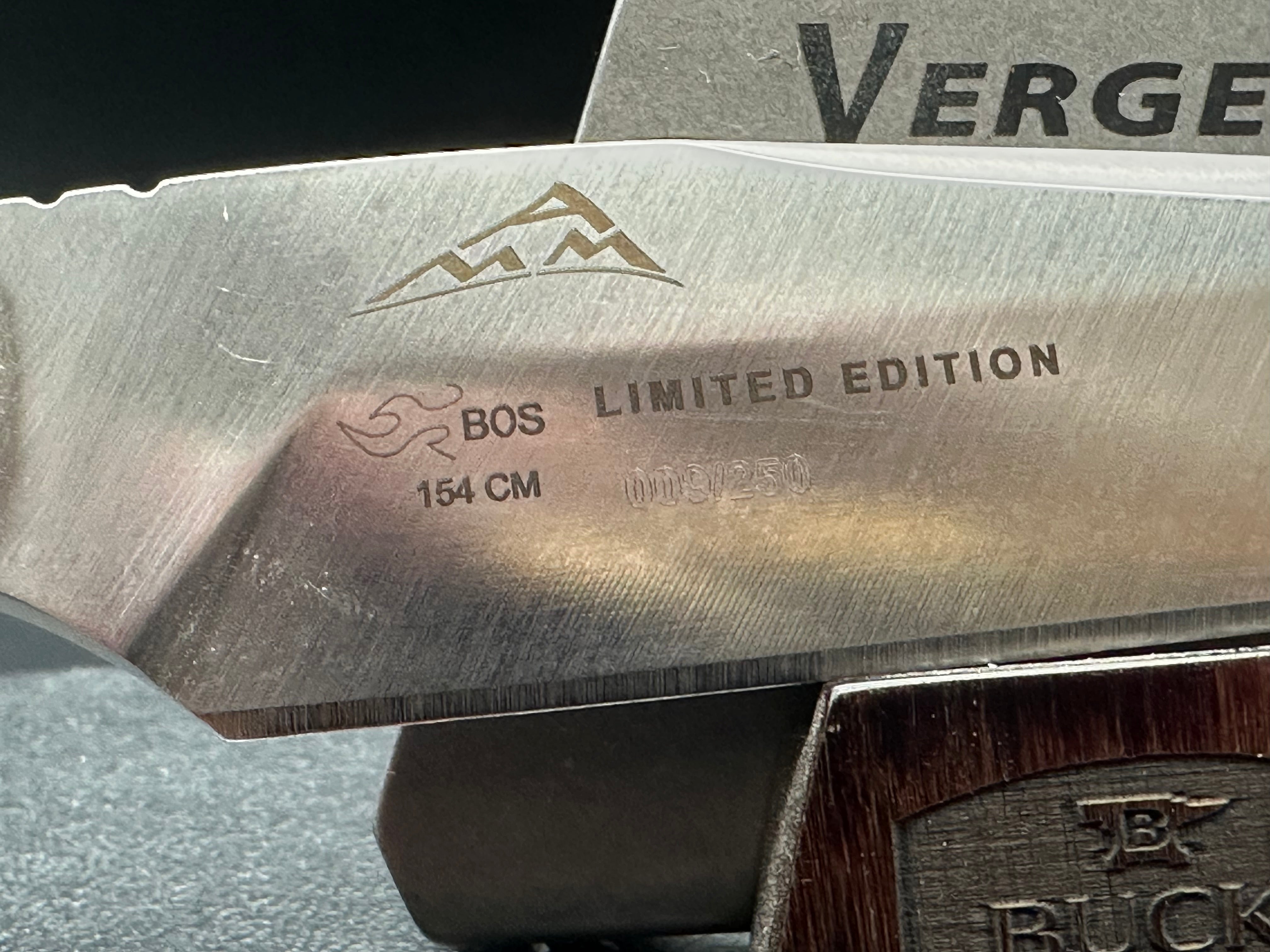 Buck Verge Limited Edition Fixed Blade Knife CF/Ironwood (3.75" Satin)