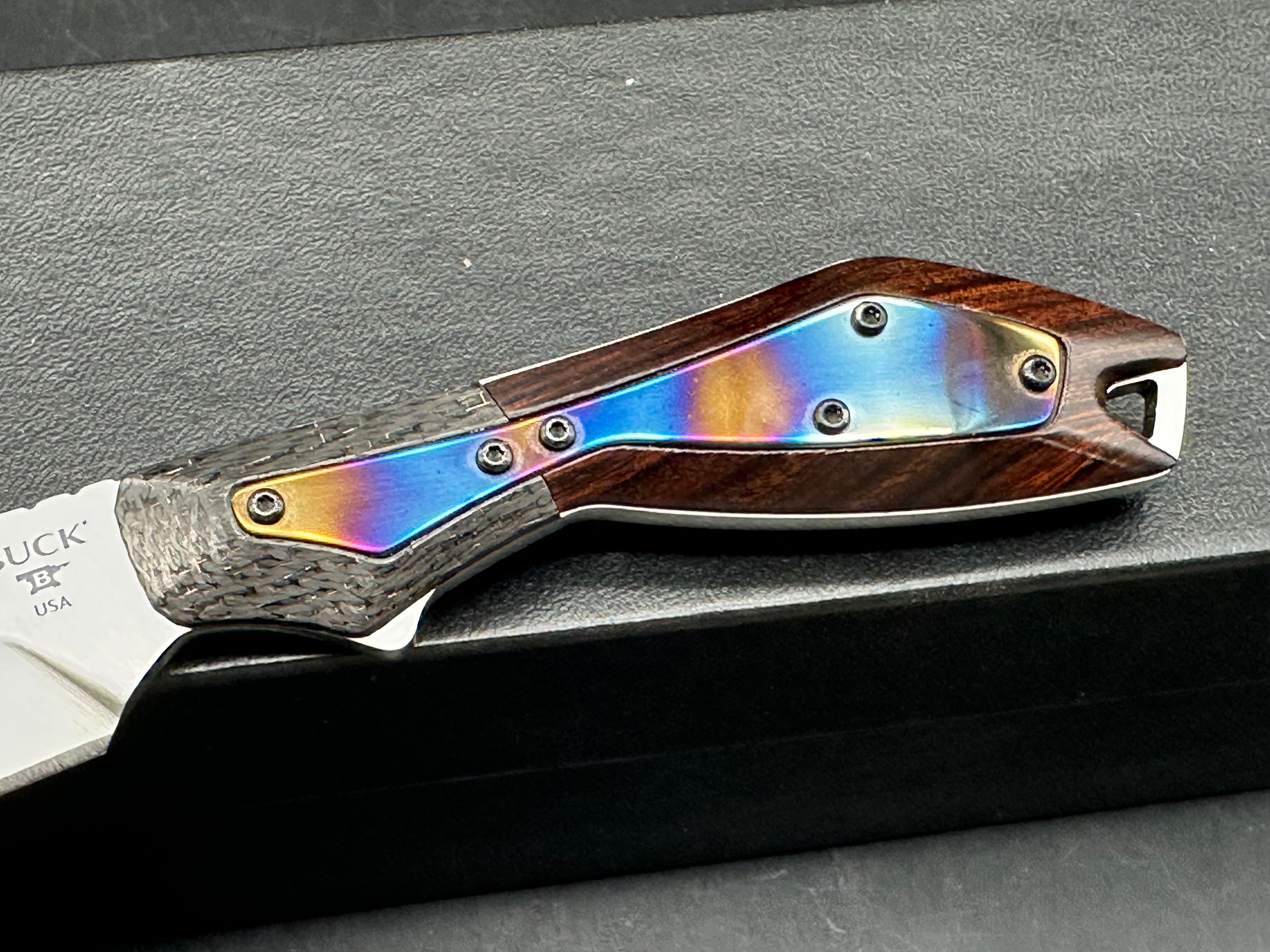 Buck Verge Limited Edition Fixed Blade Knife CF/Ironwood (3.75" Satin)