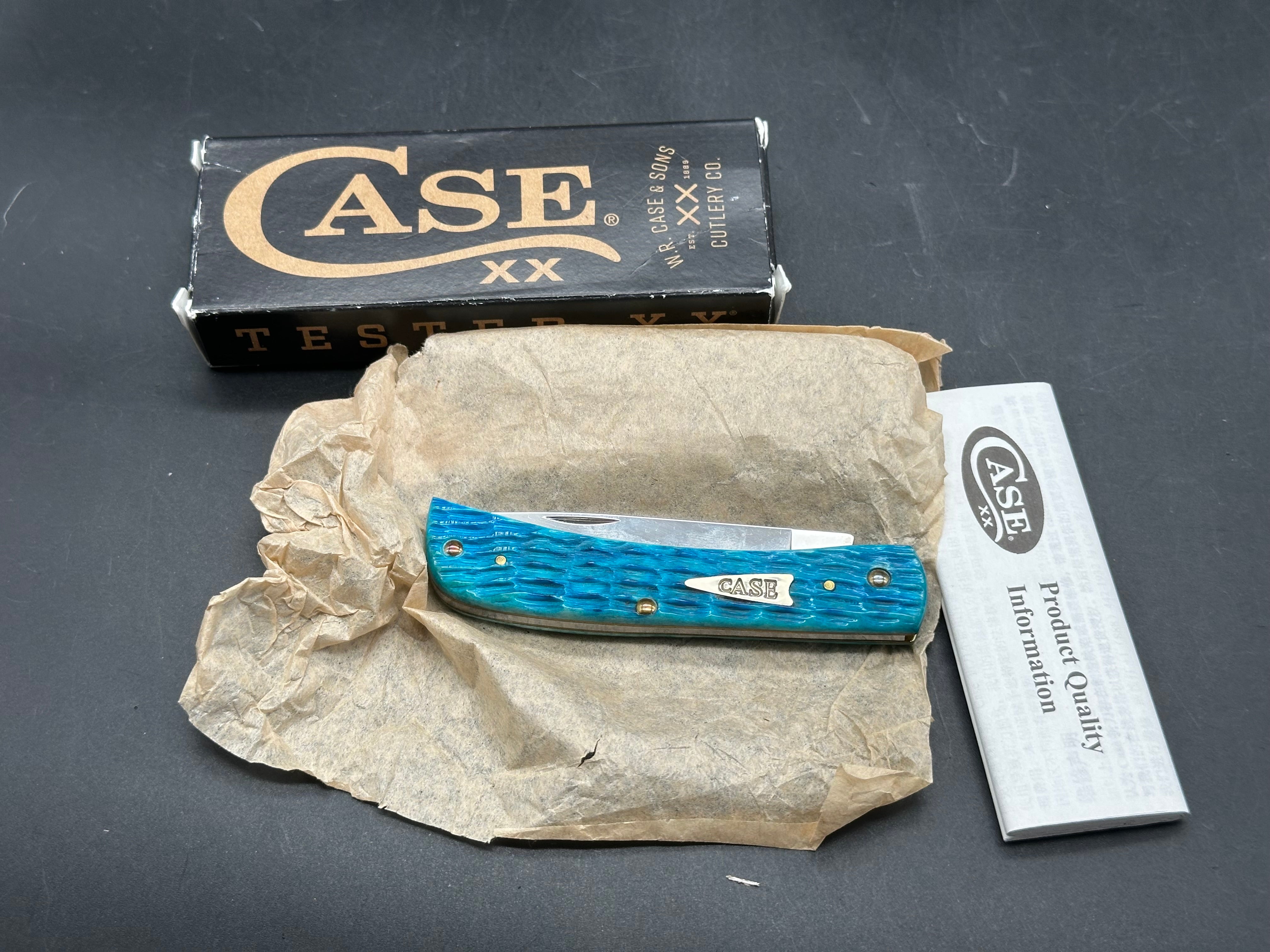 CASE SODBUSTER JR SKY BLUE BONE