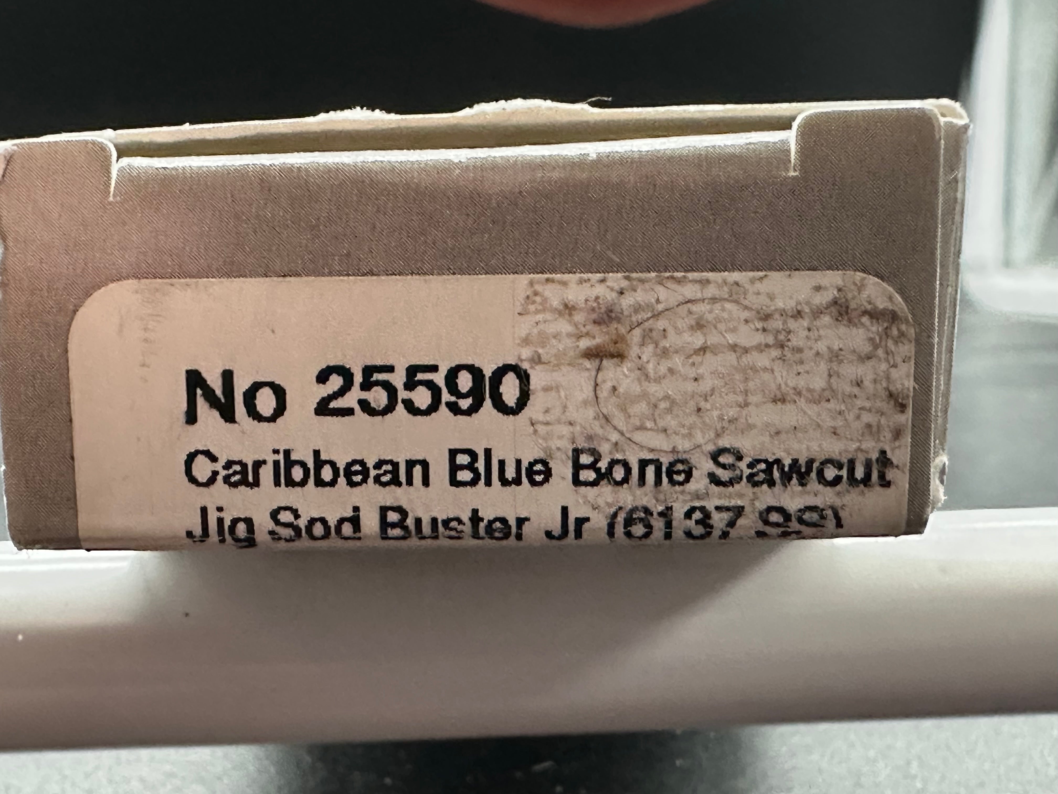 Case Sodbuster Jr Caribbean Blue bone saw cut jig