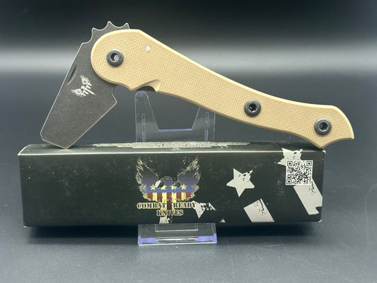 Combat Ready Knives E.D.A. Every Day Axe Tan G-10 (2.5" Black) CBR-200C