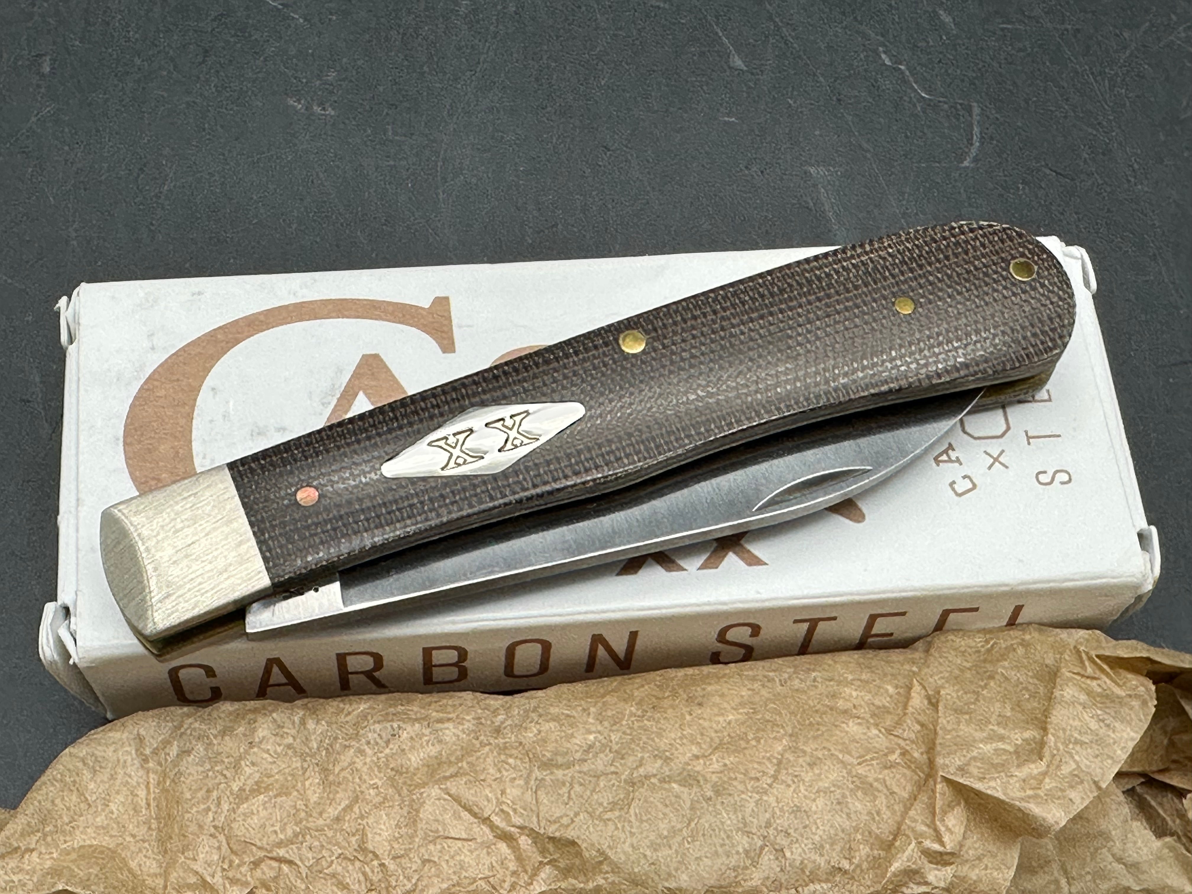 Case Smooth Bearhead Trapper OD green canvas laminate DLT Special&nbsp;