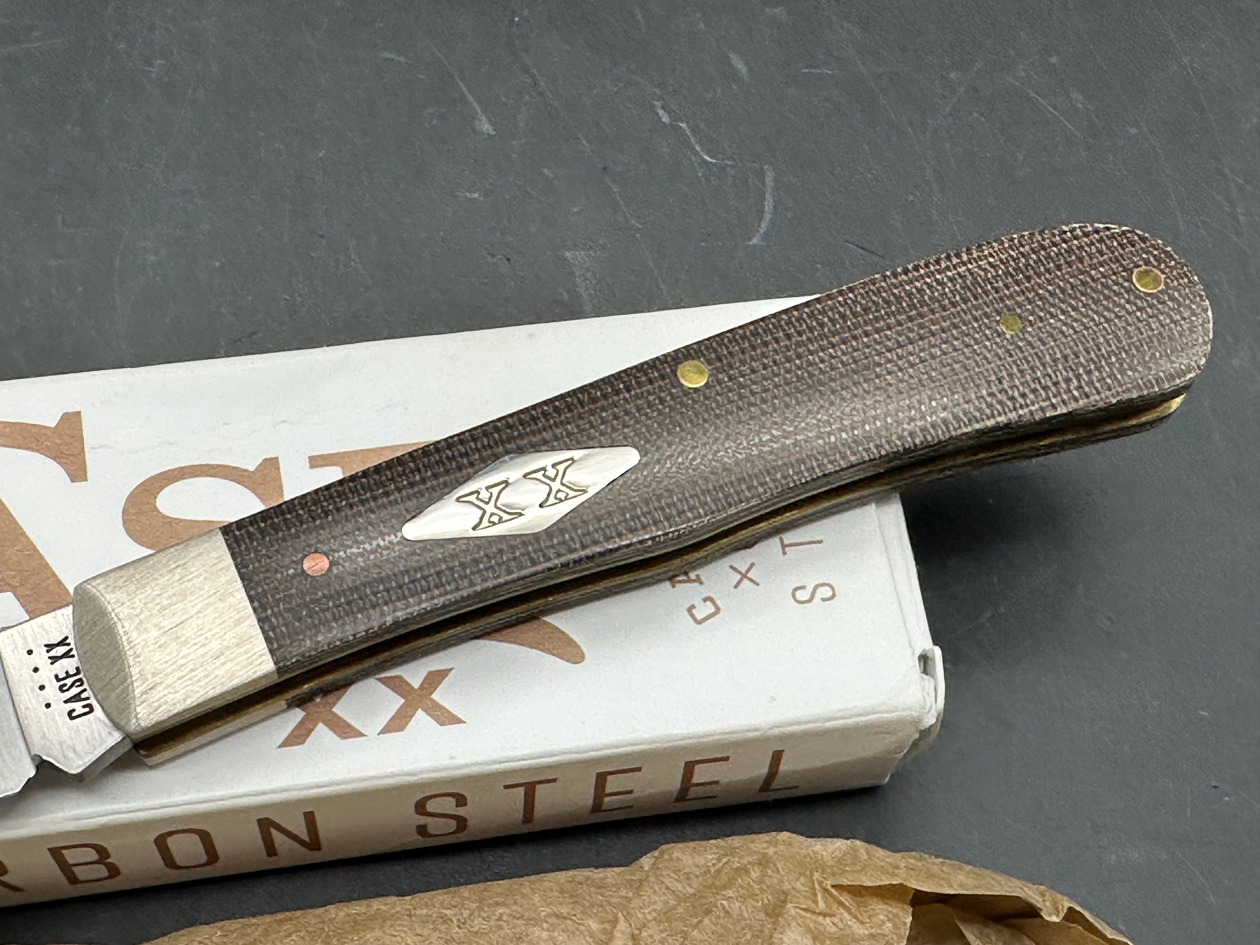 Case Smooth Bearhead Trapper OD green canvas laminate DLT Special&nbsp;