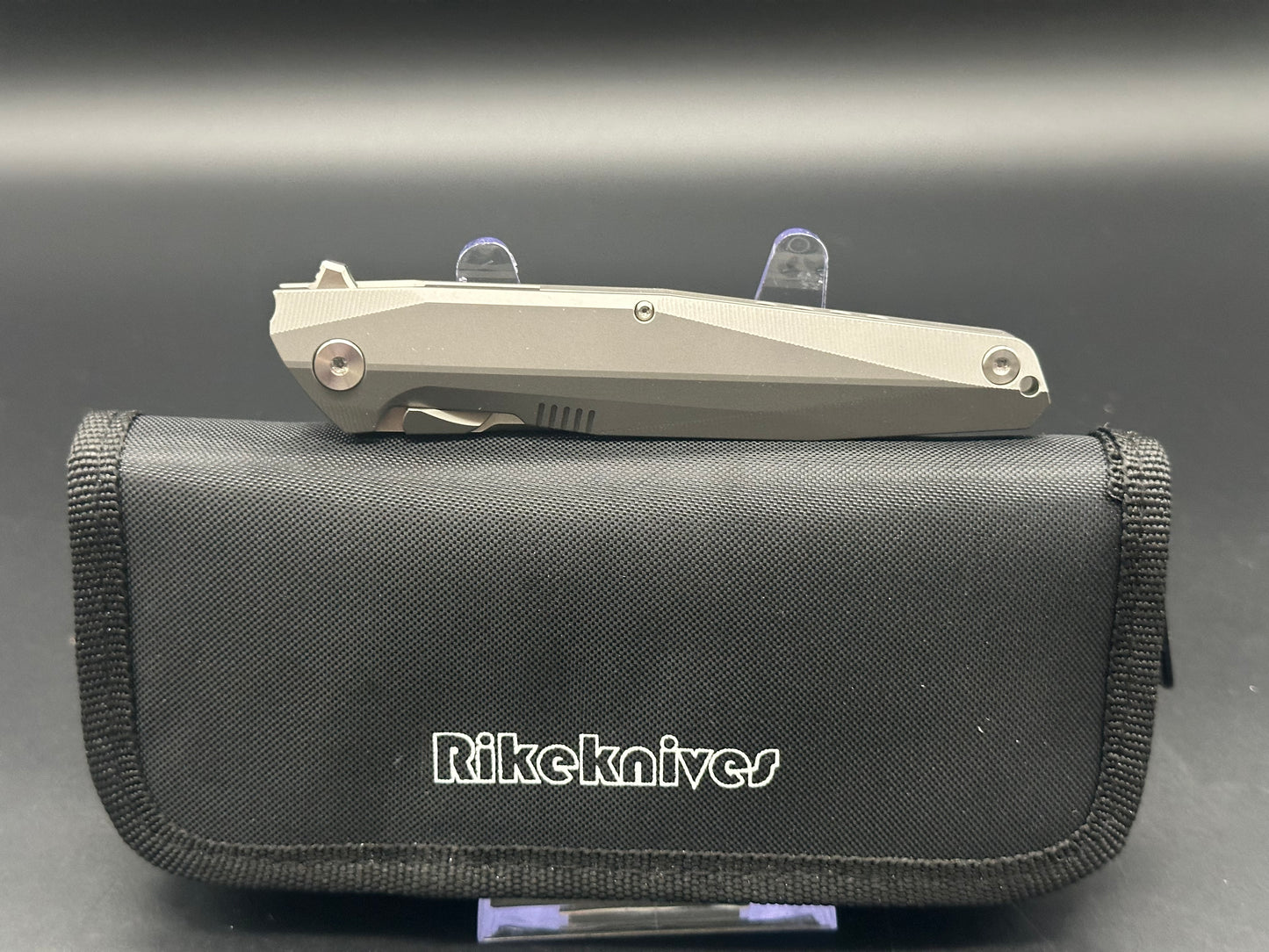 Rike Knife 1507S Kwaiken Flipper Plain Titanium (3.75" Bead Blast)