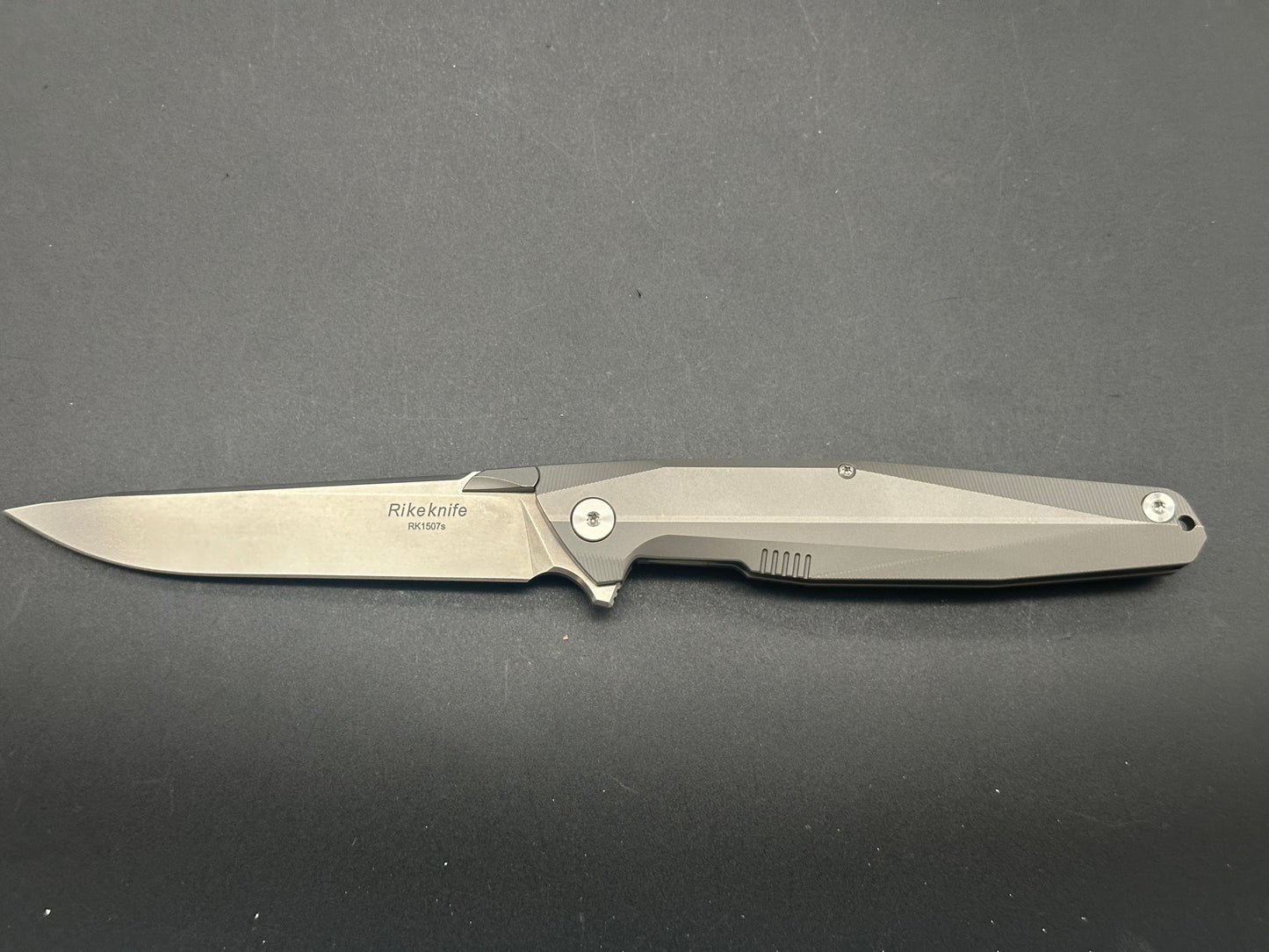 Rike Knife 1507S Kwaiken Flipper Plain Titanium (3.75" Bead Blast)