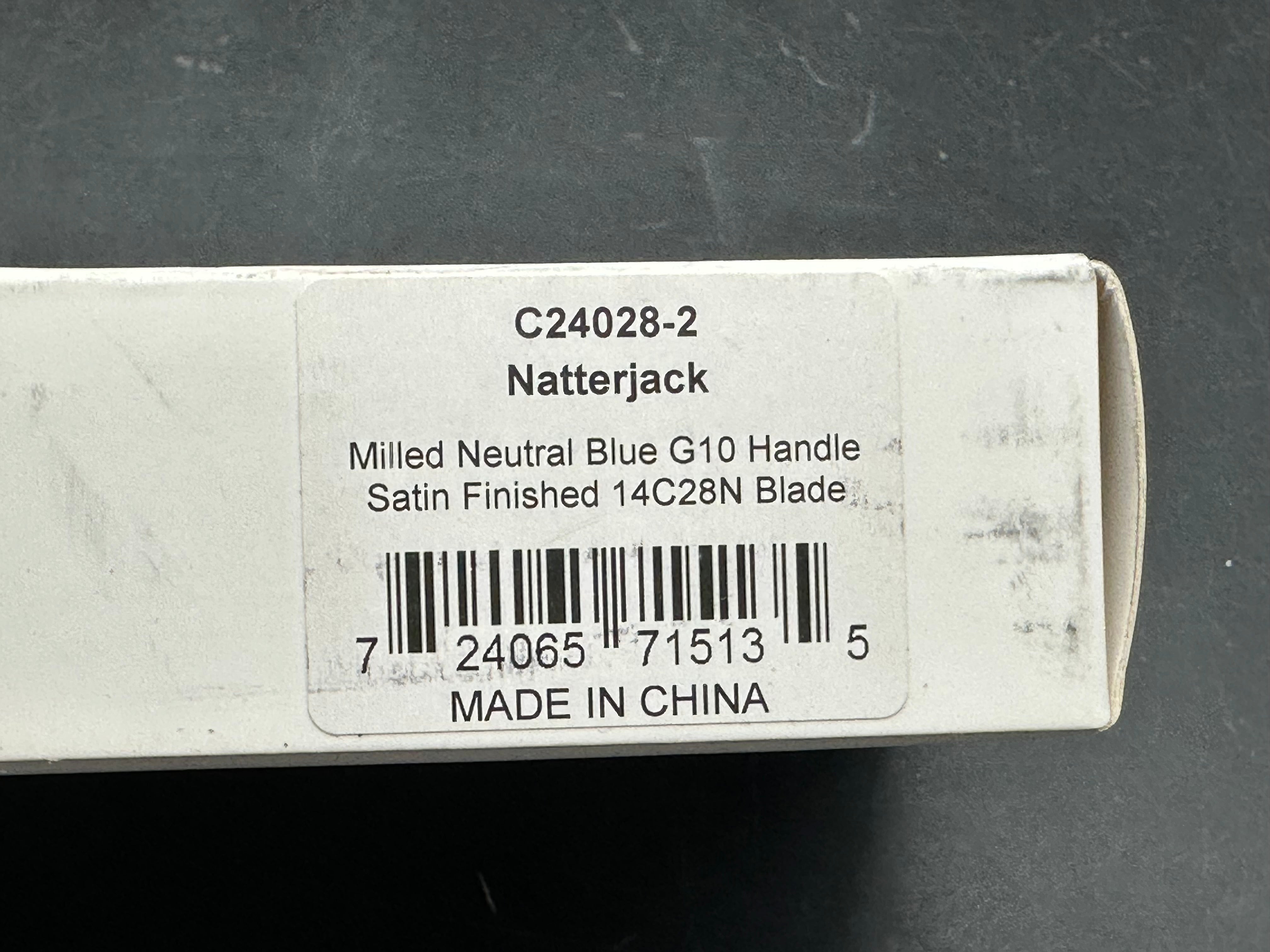 CIVIVI NATTERJACK MILLED NEUTRAL BLUE G10 HANDLE 14C28N