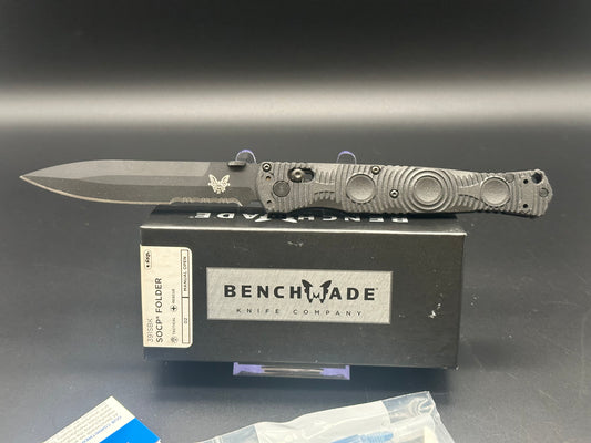 Benchmade SOCP Tactical Folder AXIS Lock Knife CF-Elite (4.5" Black) 391SBK