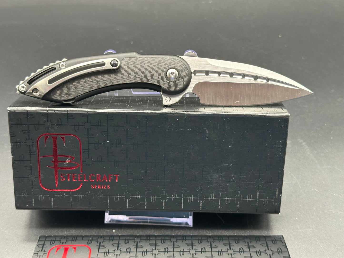 Steelcraft Mini Glimpse - Carbon Fiber Inlay, Nested frame lock