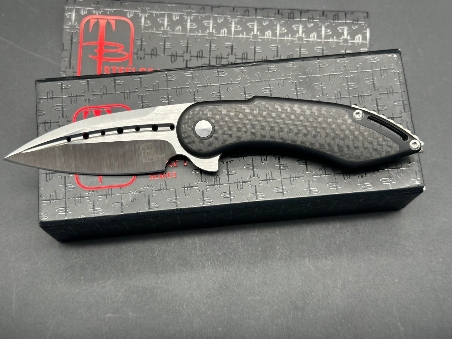 Steelcraft Mini Glimpse - Carbon Fiber Inlay, Nested frame lock