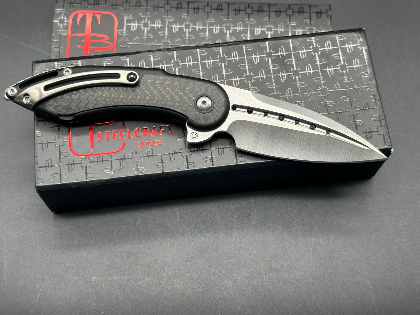 Steelcraft Mini Glimpse - Carbon Fiber Inlay, Nested frame lock