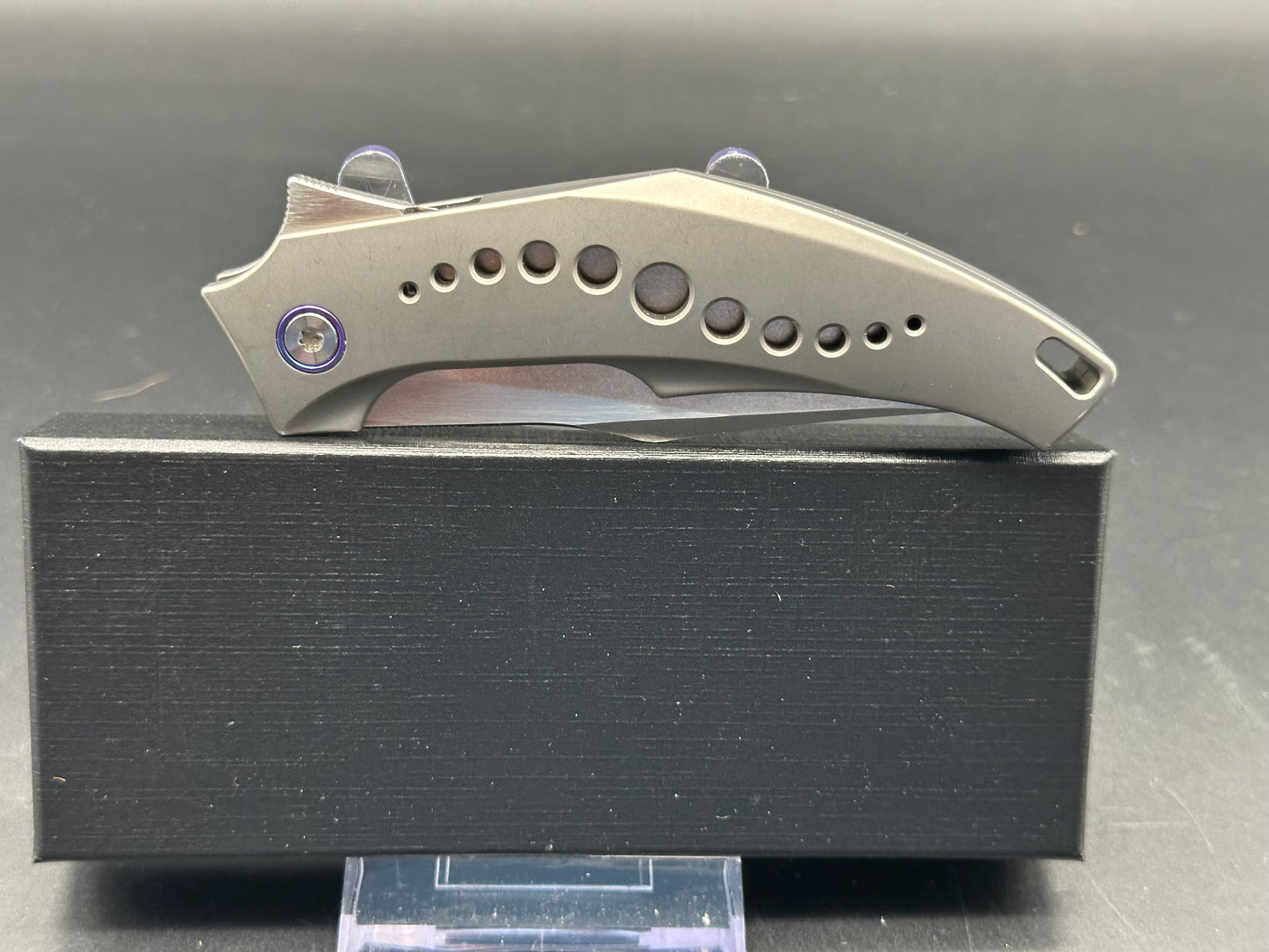 Mechforce/Tashi Bharucha SOS flipper - Full Titanium with timascus clip, 3.5” M390