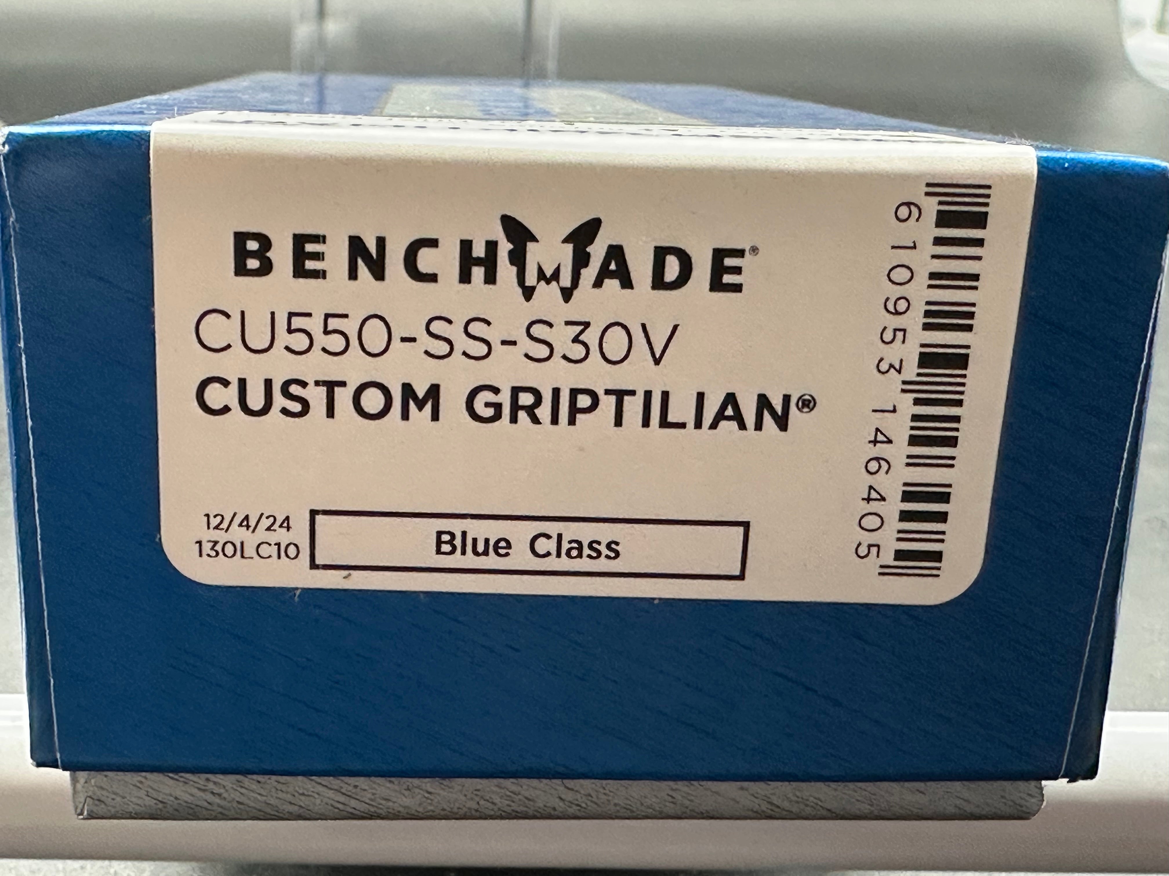 Benchmade Griptilian Custom, 3.45" S30V Sheepsfoot Blade with OD Green GFN Handle