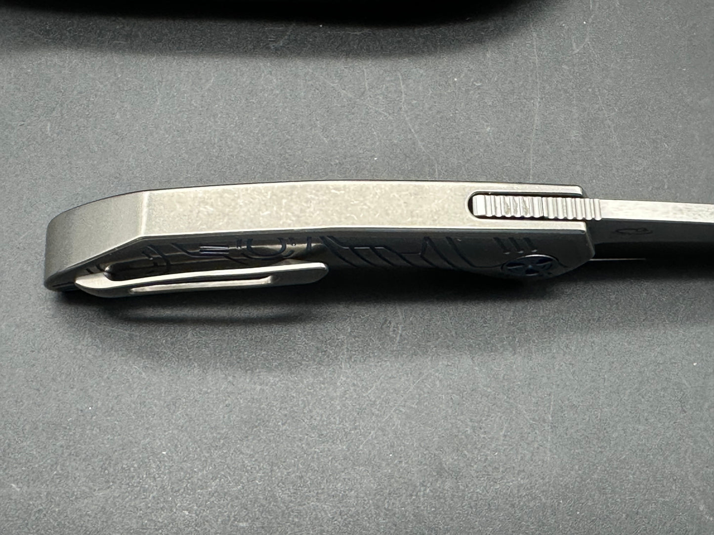 WingmanEDC FERUS (BNIB) - Kickstop 3.25” M390 Satin blade, Blue Titanium