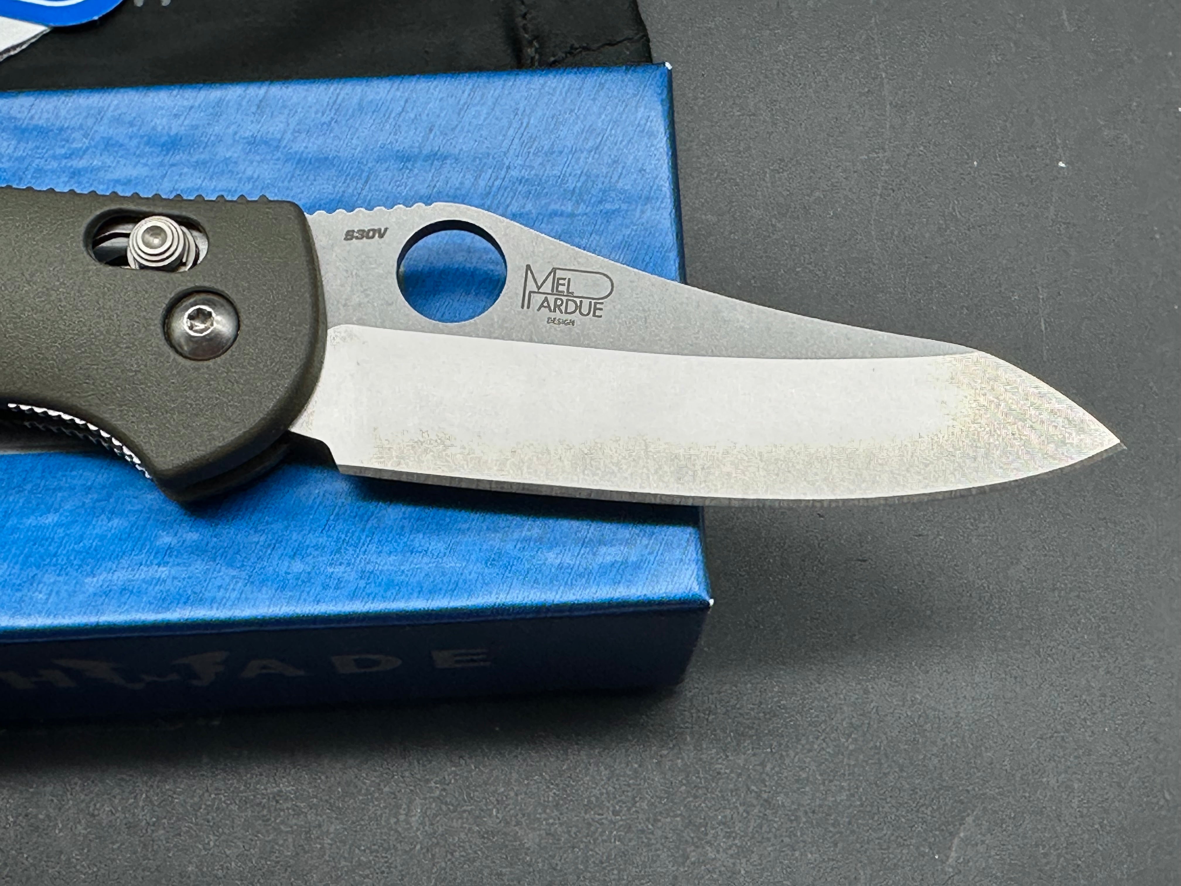 Benchmade Griptilian Custom, 3.45" S30V Sheepsfoot Blade with OD Green GFN Handle