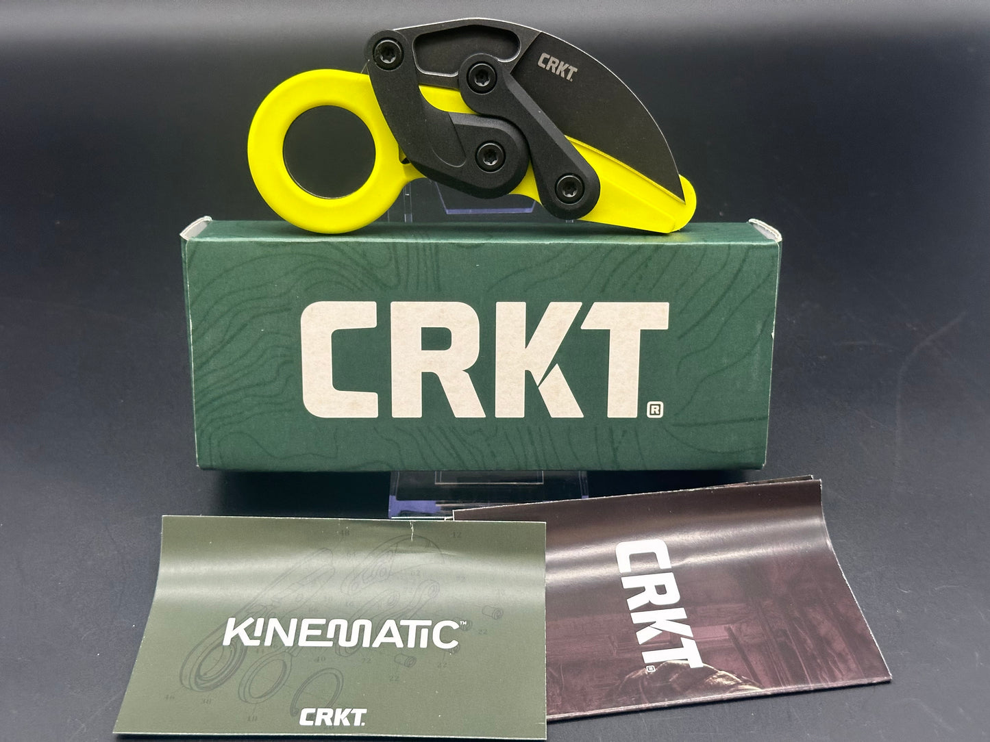 CRKT Provoke Zap Kinematic Morphing Karambit Folding Knife (2.4" Black) 4041G