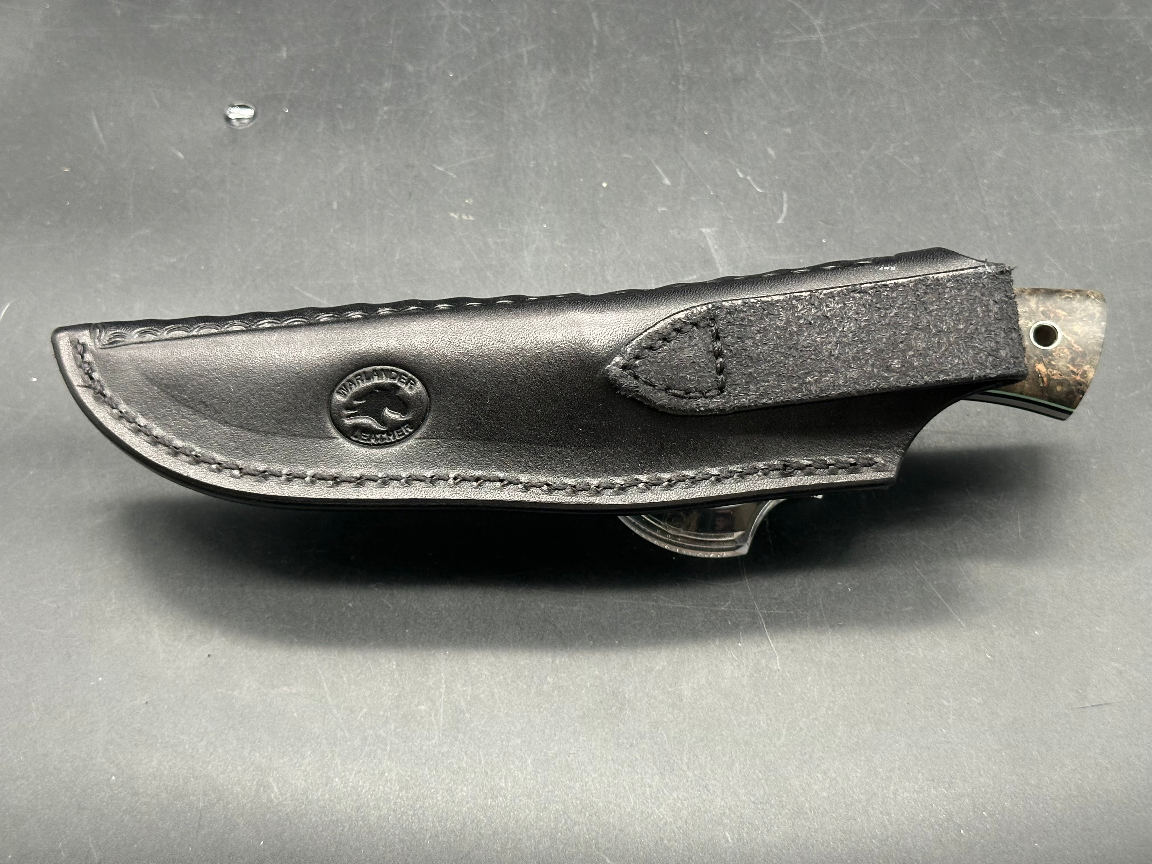 Warlander custom fixed blade knife by Amy Valurius